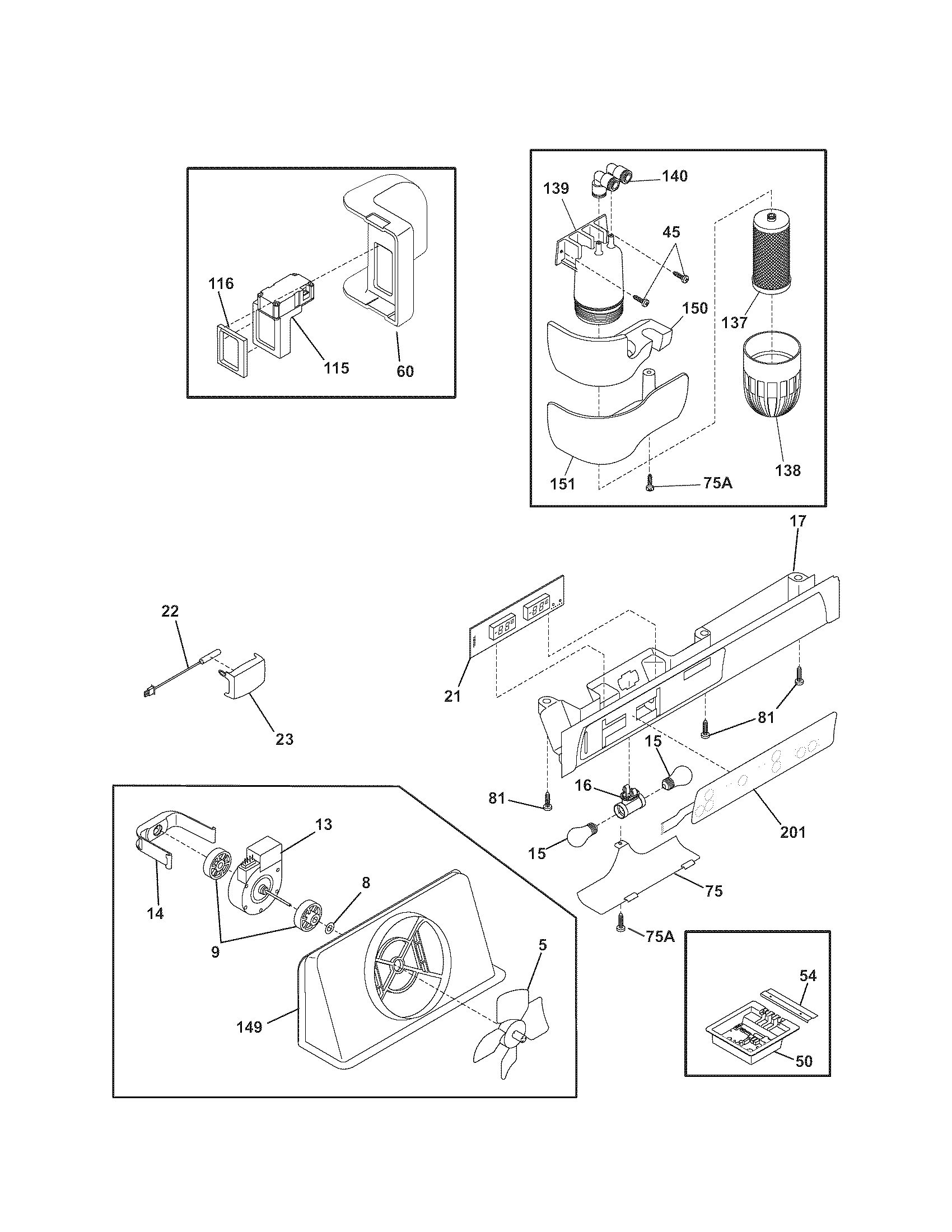 Kenmore Elite 25344503600 controls diagram