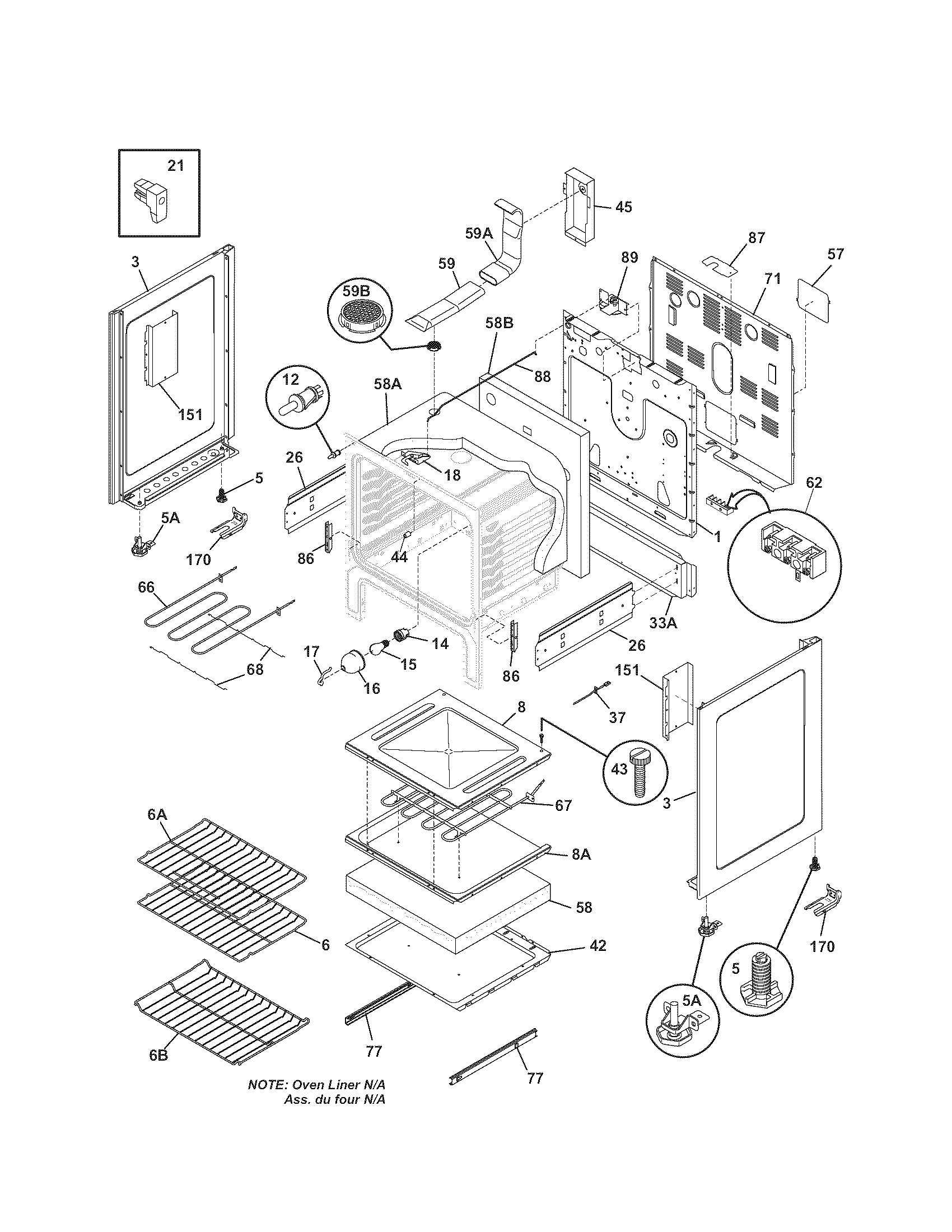 Kenmore 7909641440A body diagram