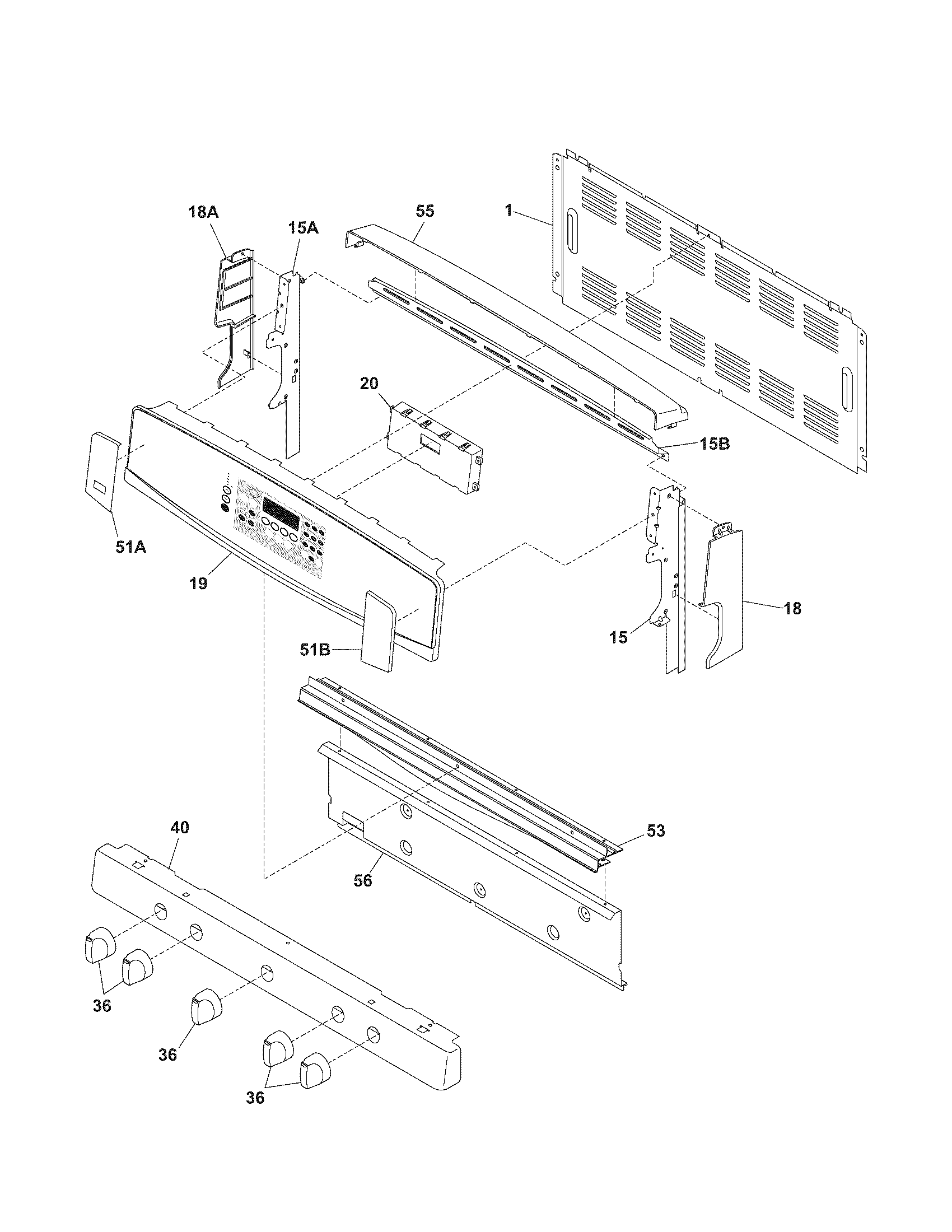 Kenmore Elite 79079213302 backguard diagram