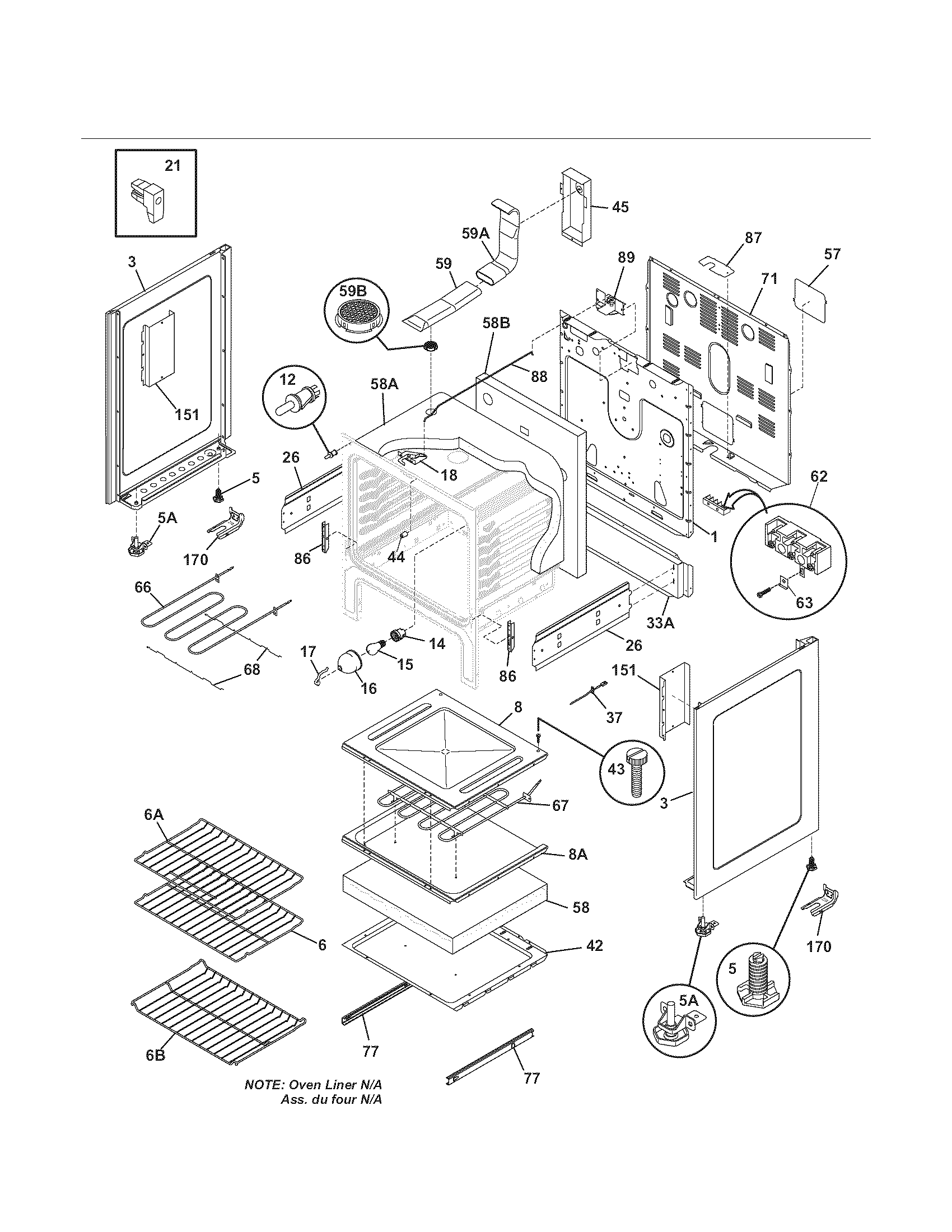 Kenmore 7909641340B body diagram