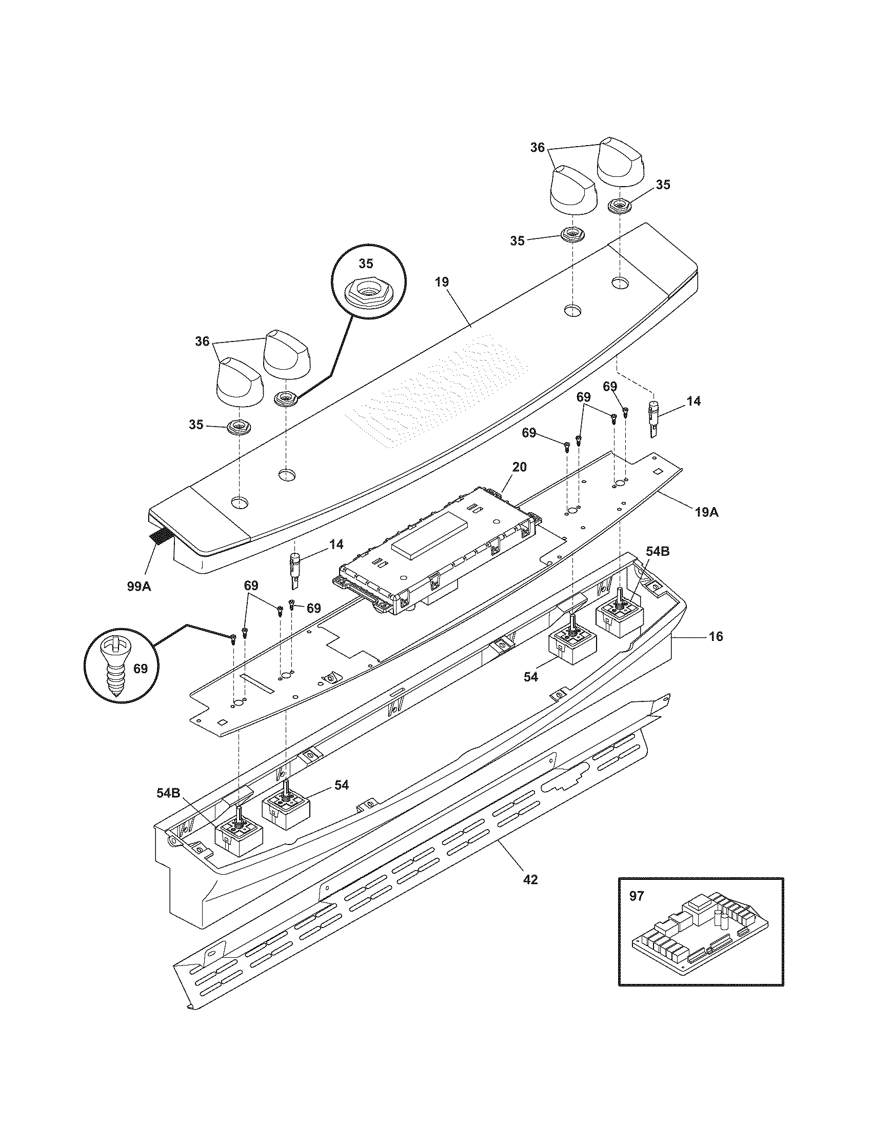 Kenmore Elite 79046709600 backguard diagram