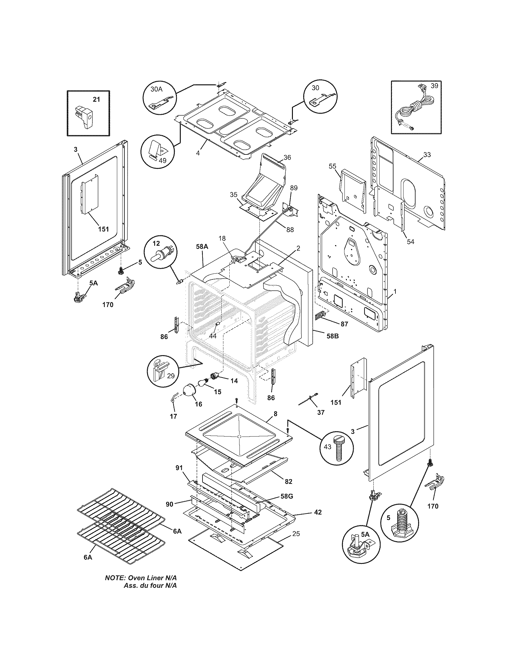 Kenmore 79078832600 body diagram