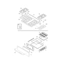 Kenmore 79071553601 top/drawer diagram