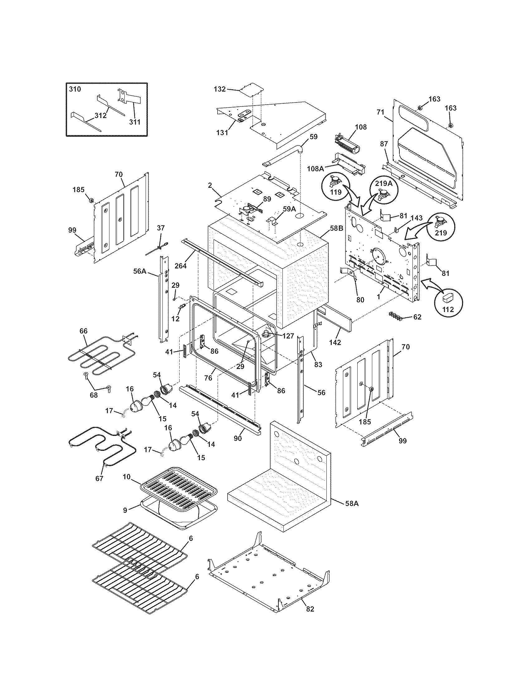 Kenmore 79047832404 body diagram