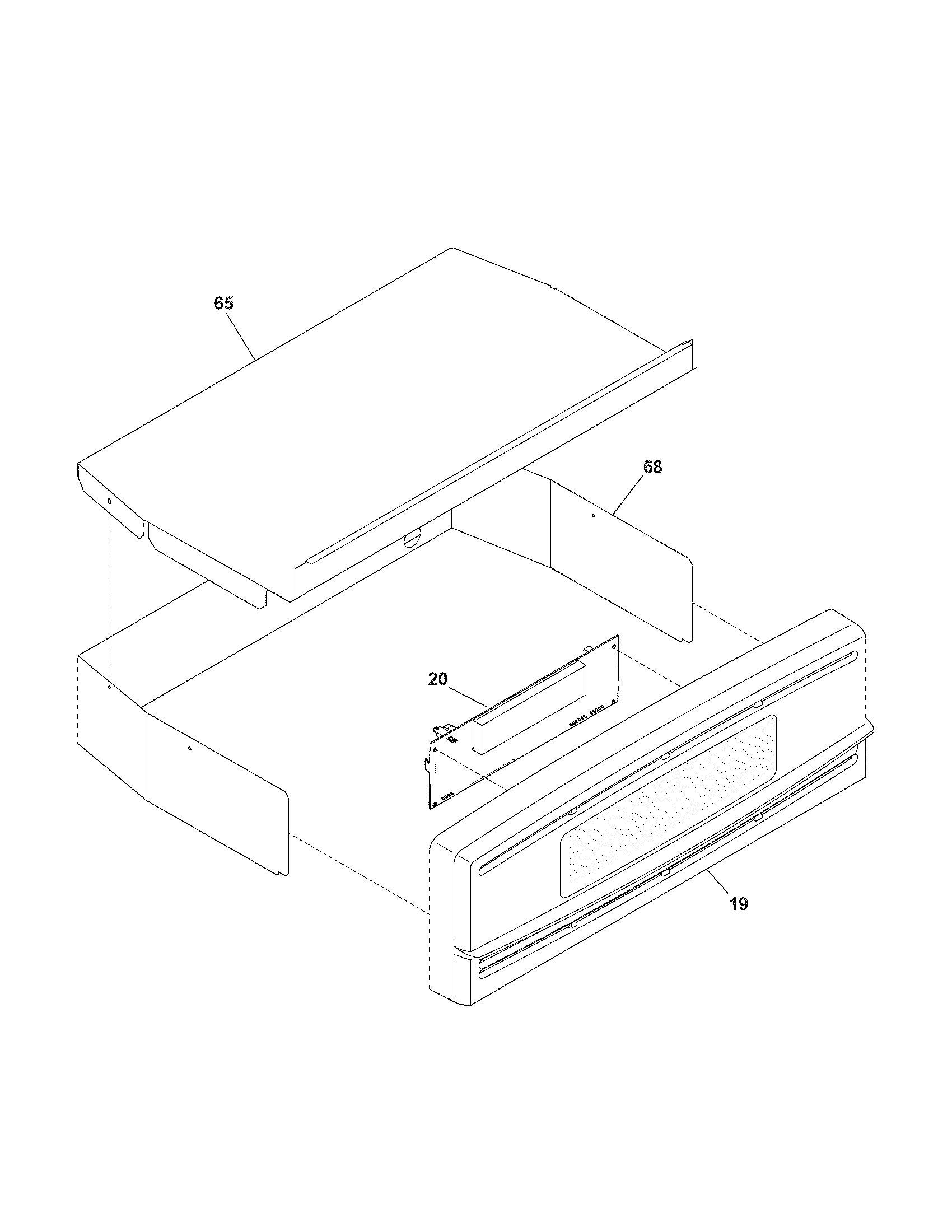 Kenmore 79041393402 control panel diagram