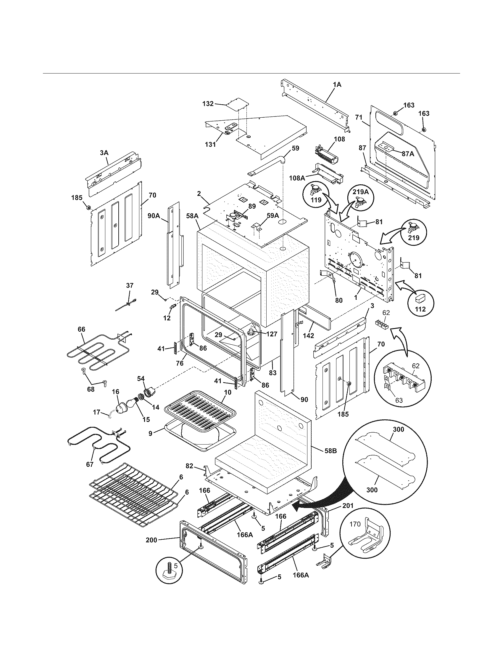 Kenmore 79046599502 body diagram