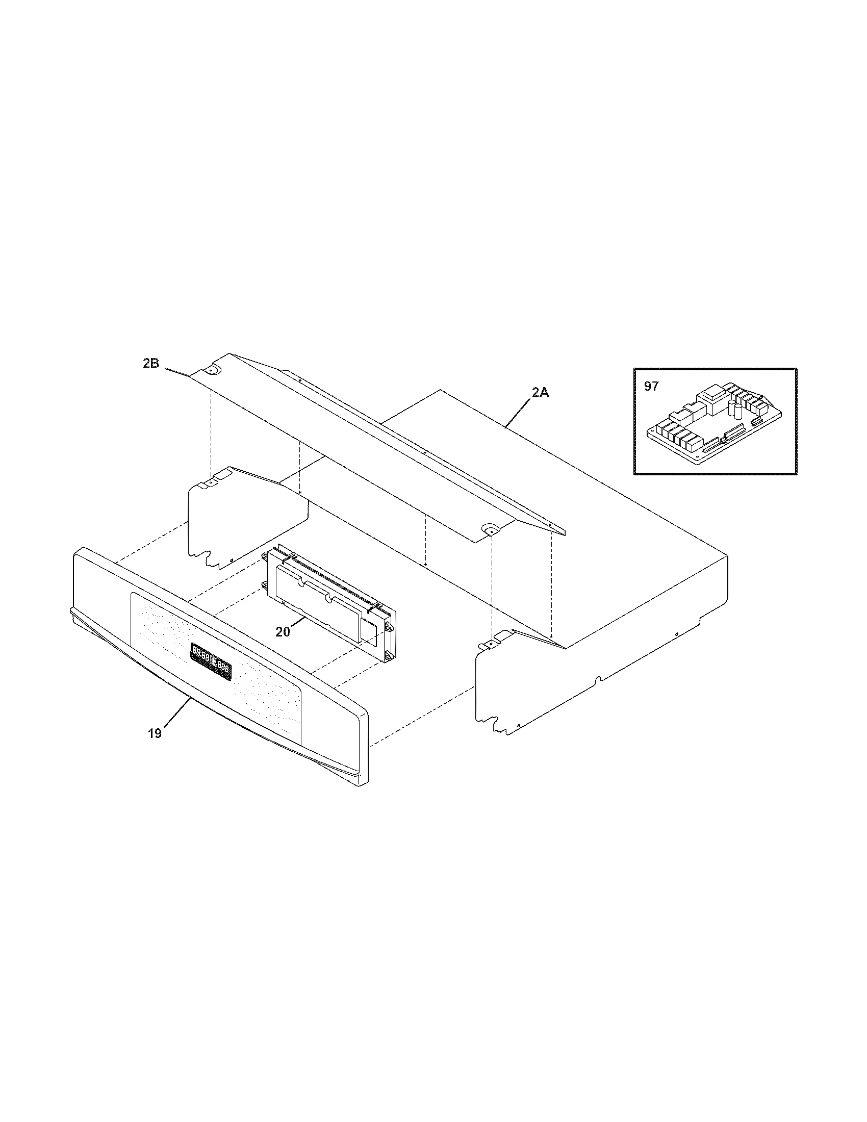 Kenmore 79047733404 control panel diagram