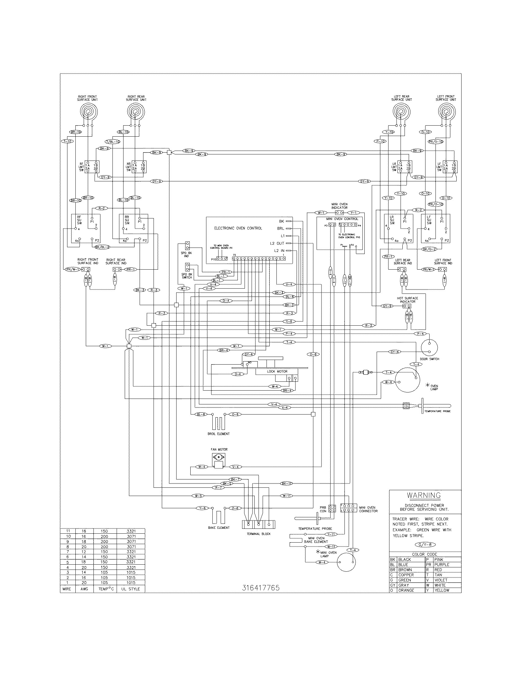 Frigidaire FEFLM605DCH wiring diagram diagram