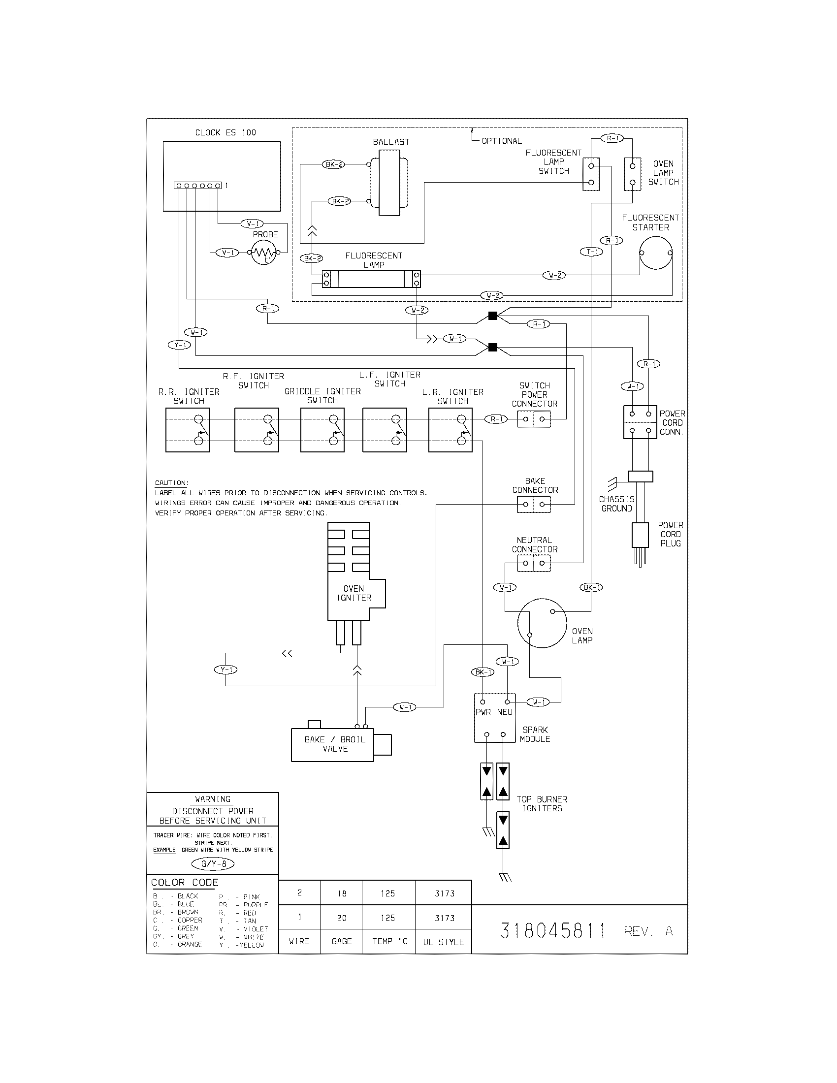 Tappan TGF605EW2 wiring diagram diagram