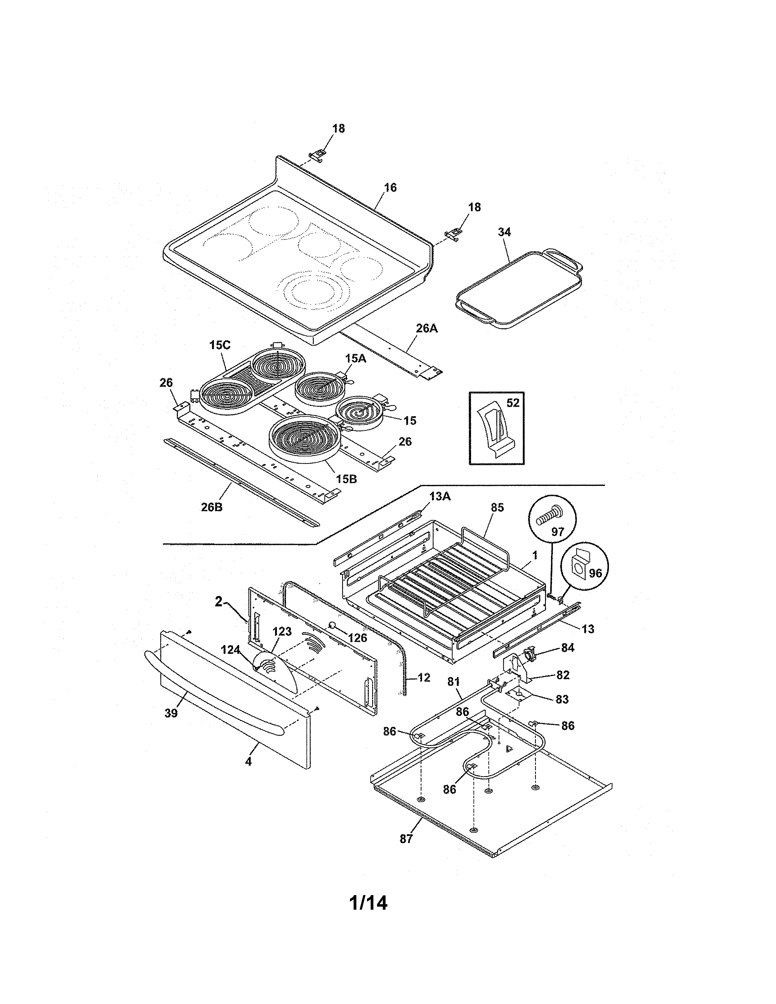 Kenmore Elite 79096592601 top/drawer diagram