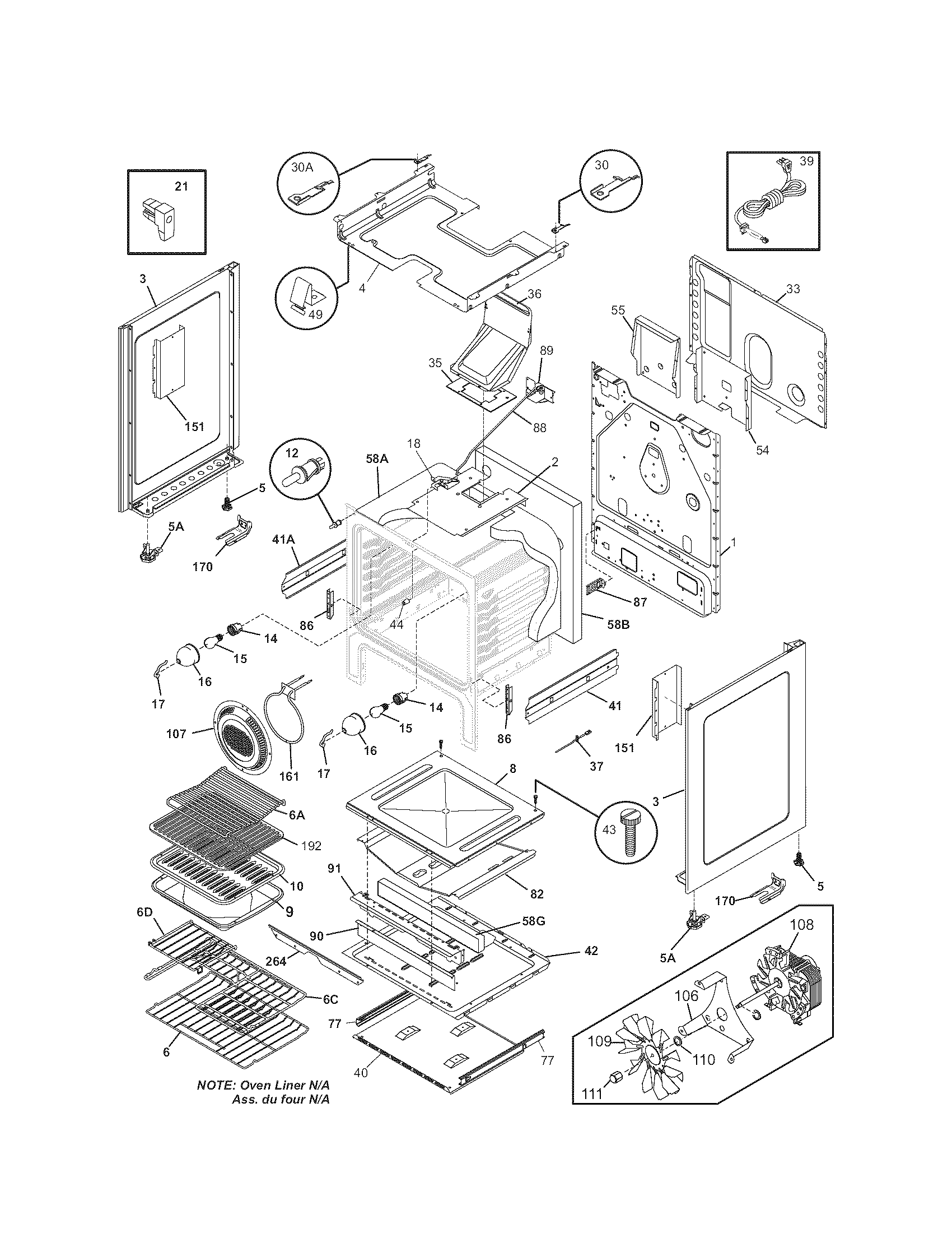 Kenmore Elite 79079424600 body diagram