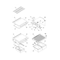 Frigidaire FRT17G4BW9 shelves diagram