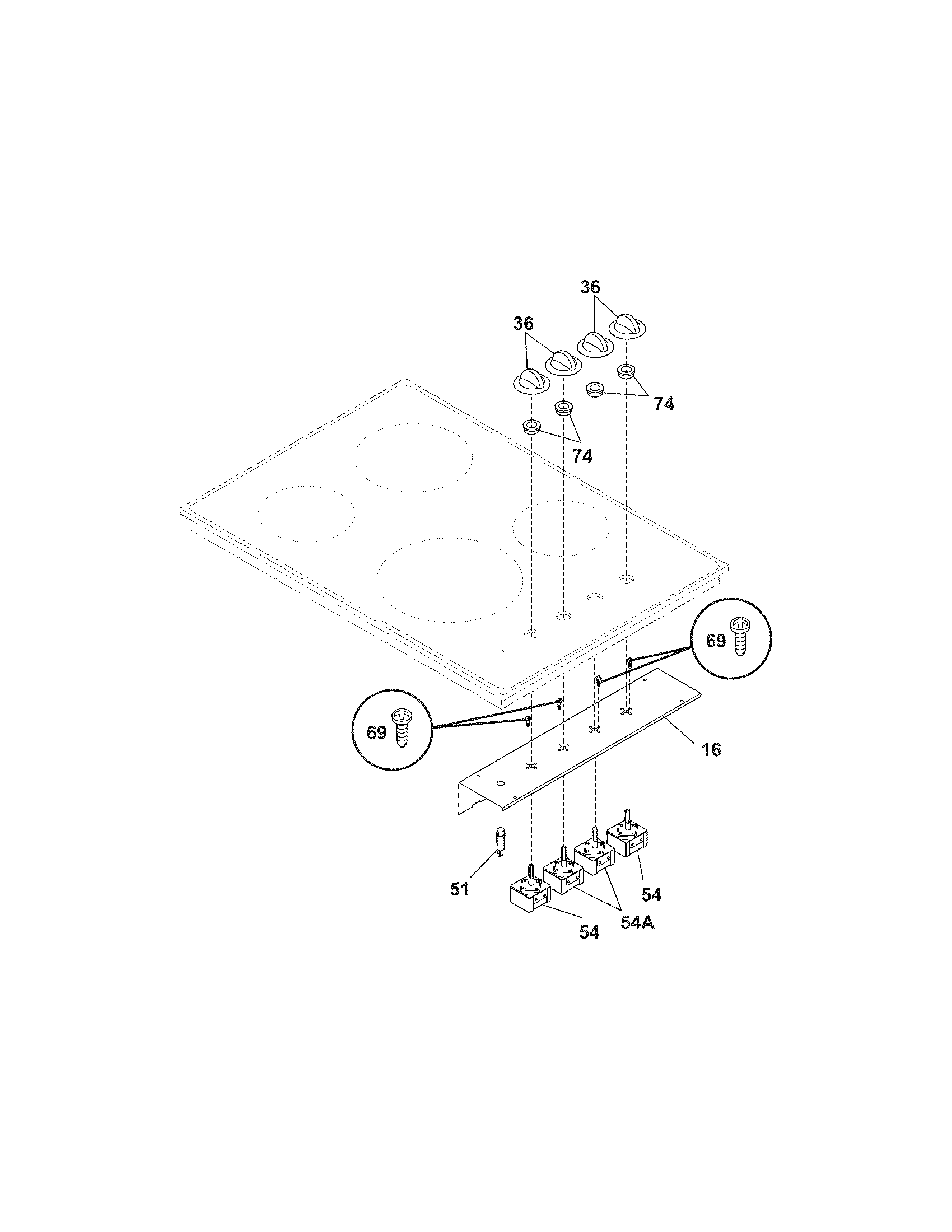 Frigidaire FEC30S6ABF controls diagram