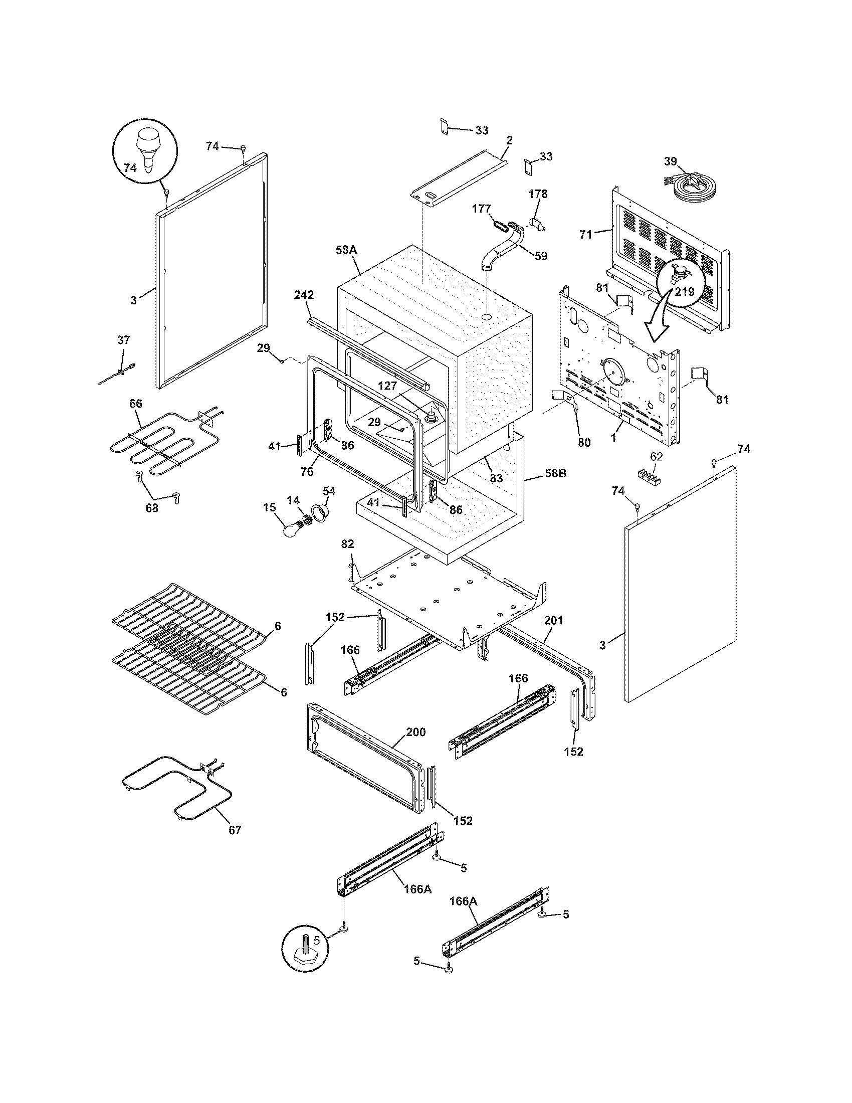 Gibson CGEF322ES5 body diagram