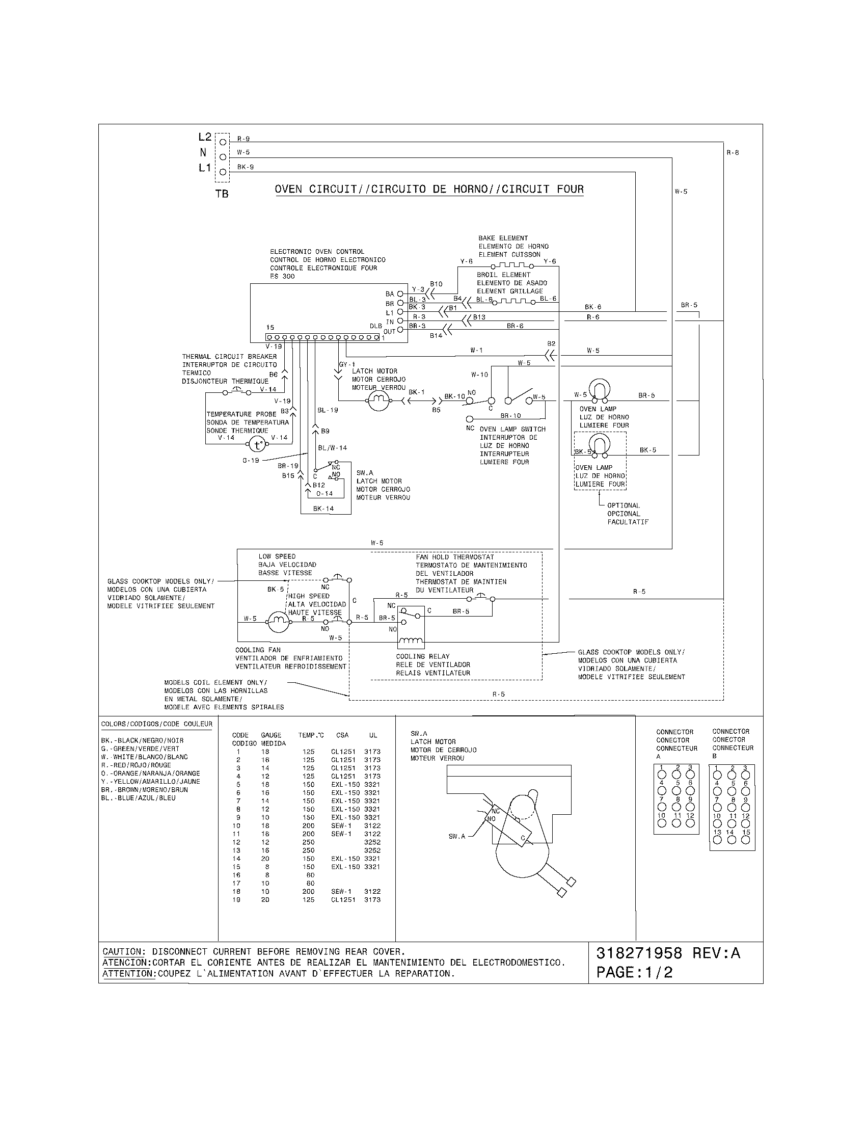 Frigidaire FED365ESC wiring diagram diagram