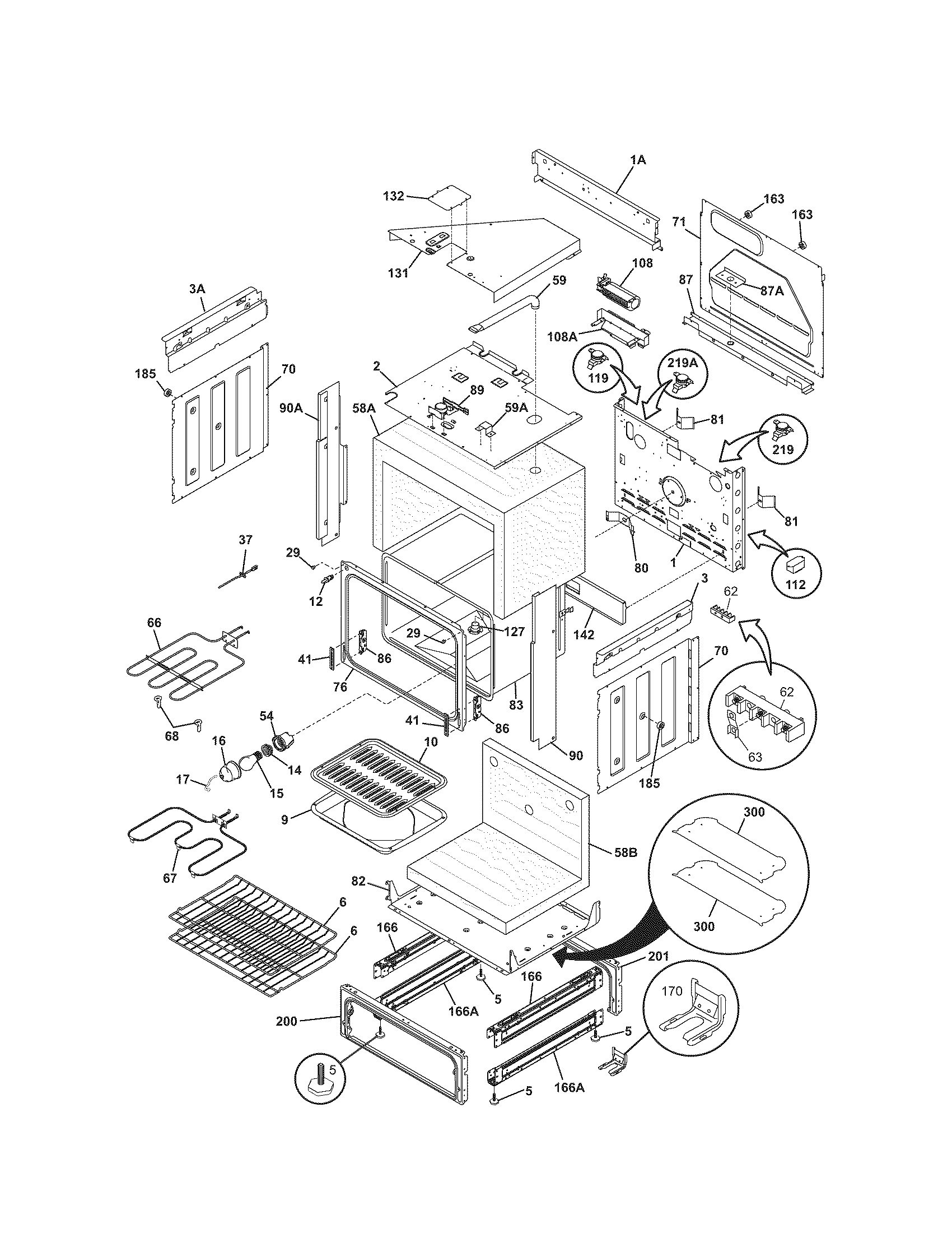 Kenmore 79046593503 body diagram