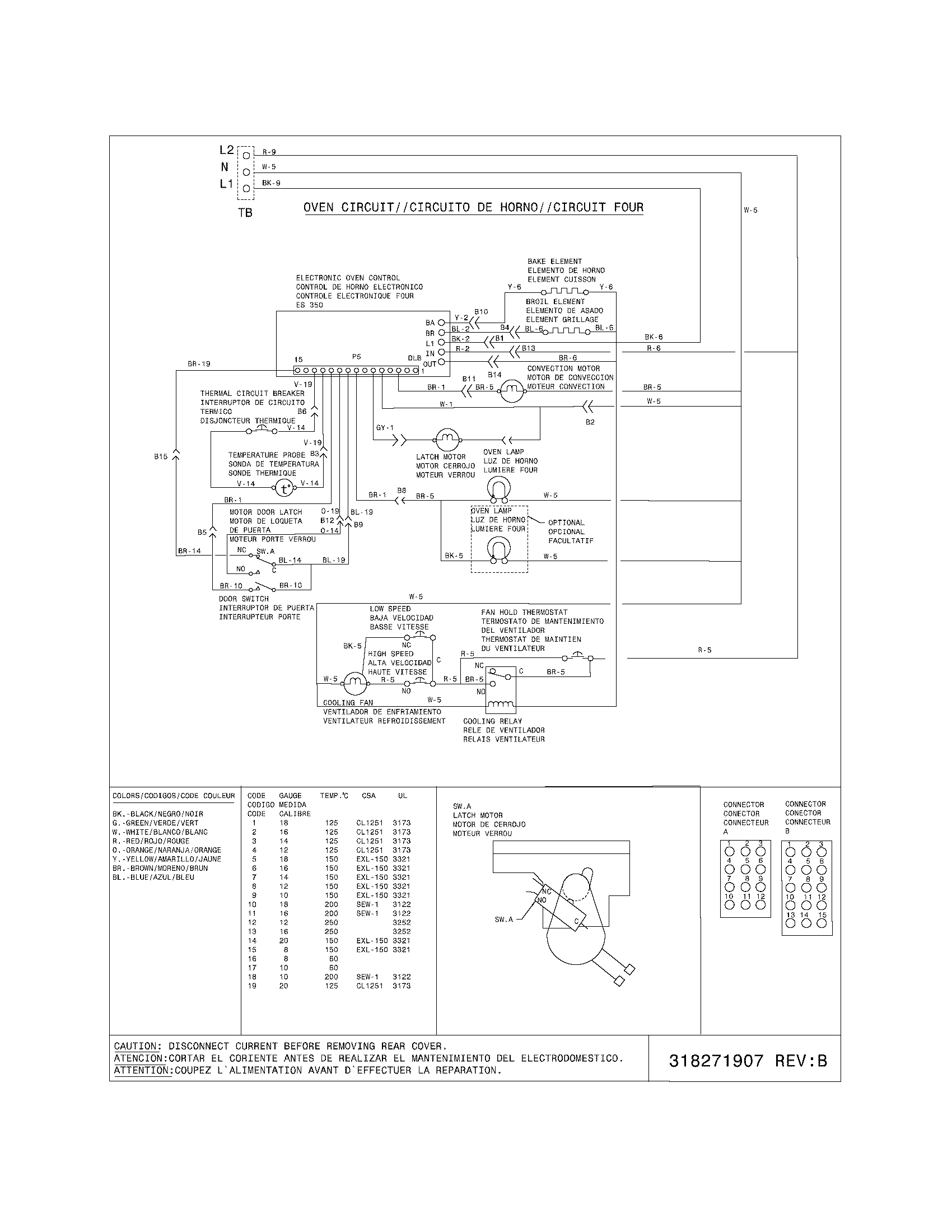 Frigidaire FES366ECE wiring diagram diagram