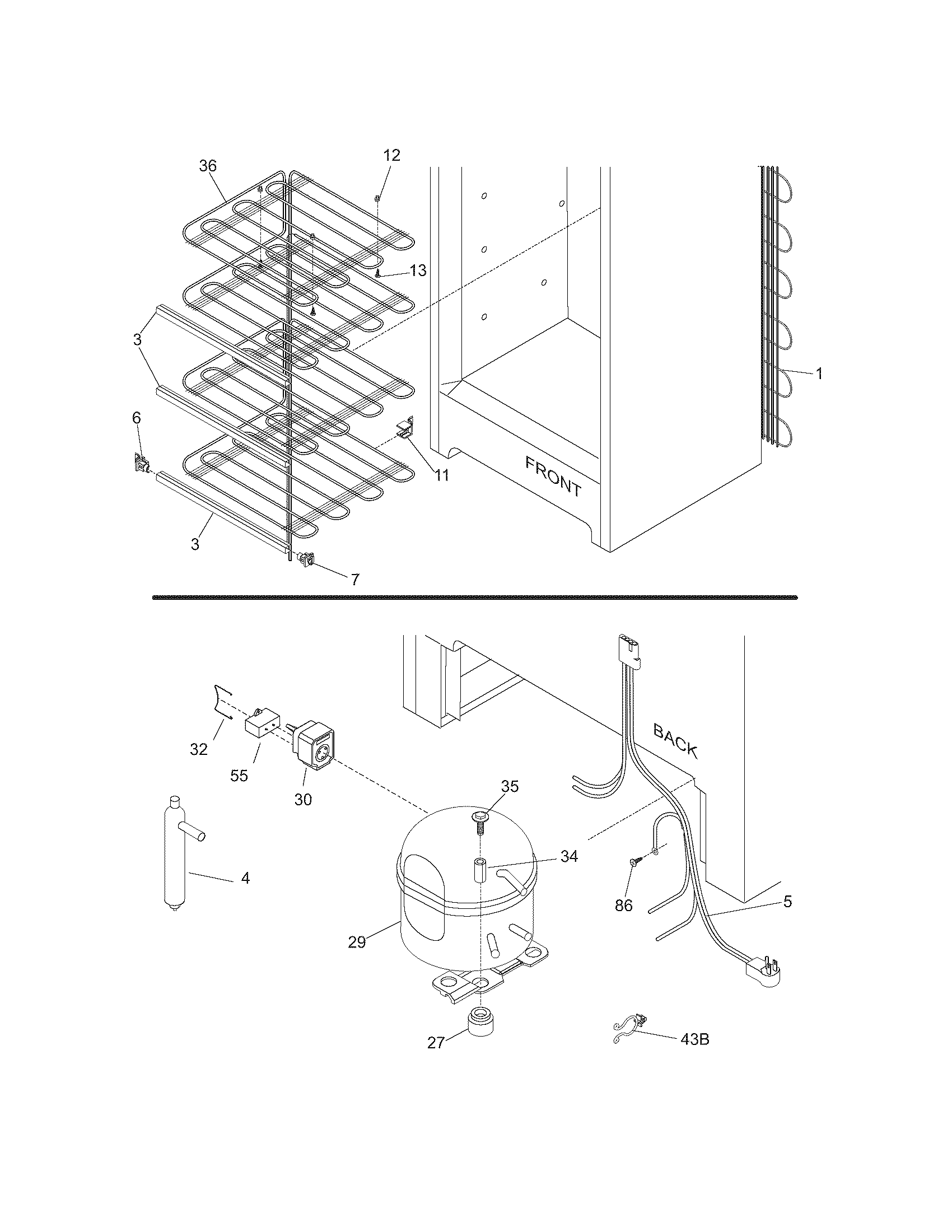 Kenmore 25326722101 system diagram