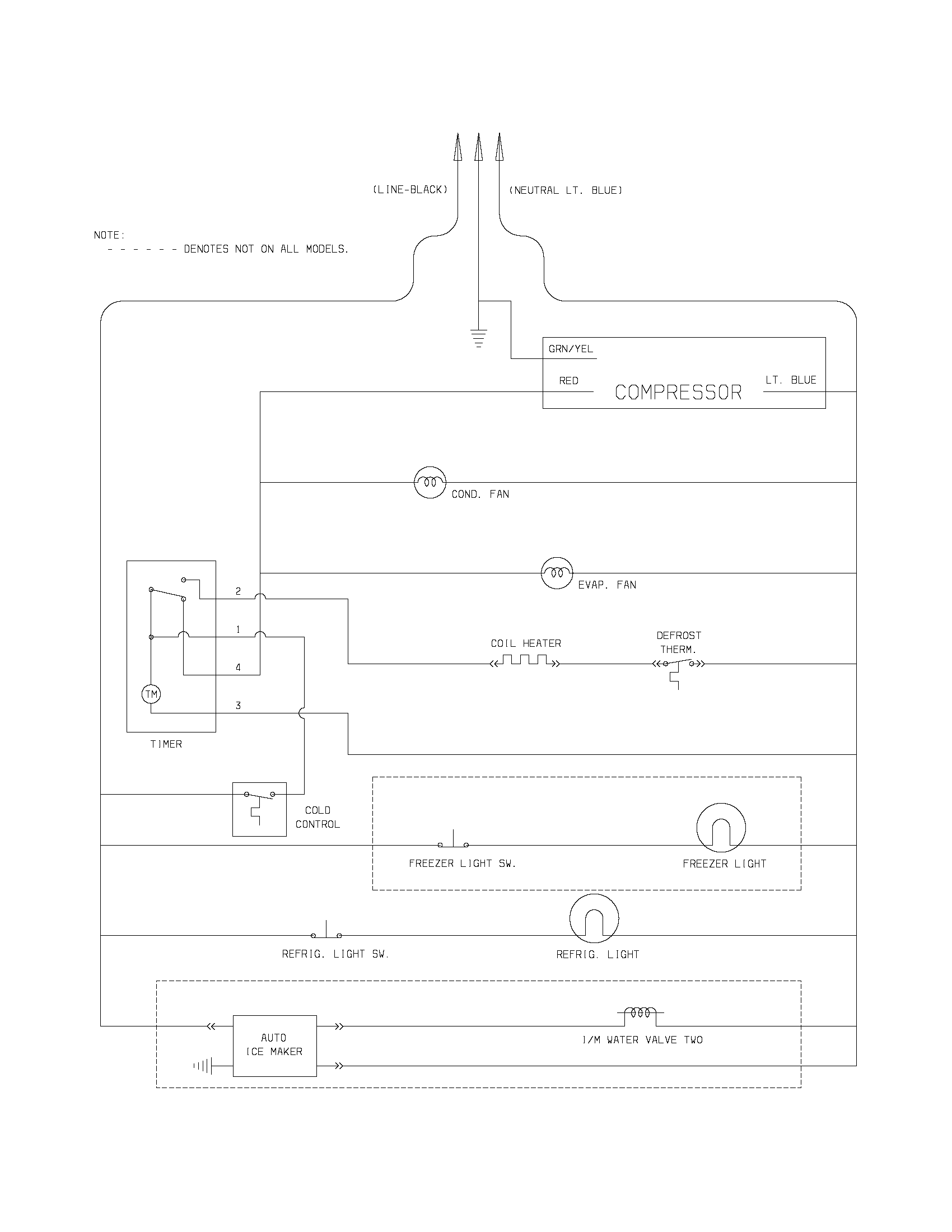 Crosley CRTE183ABL wiring schematic diagram