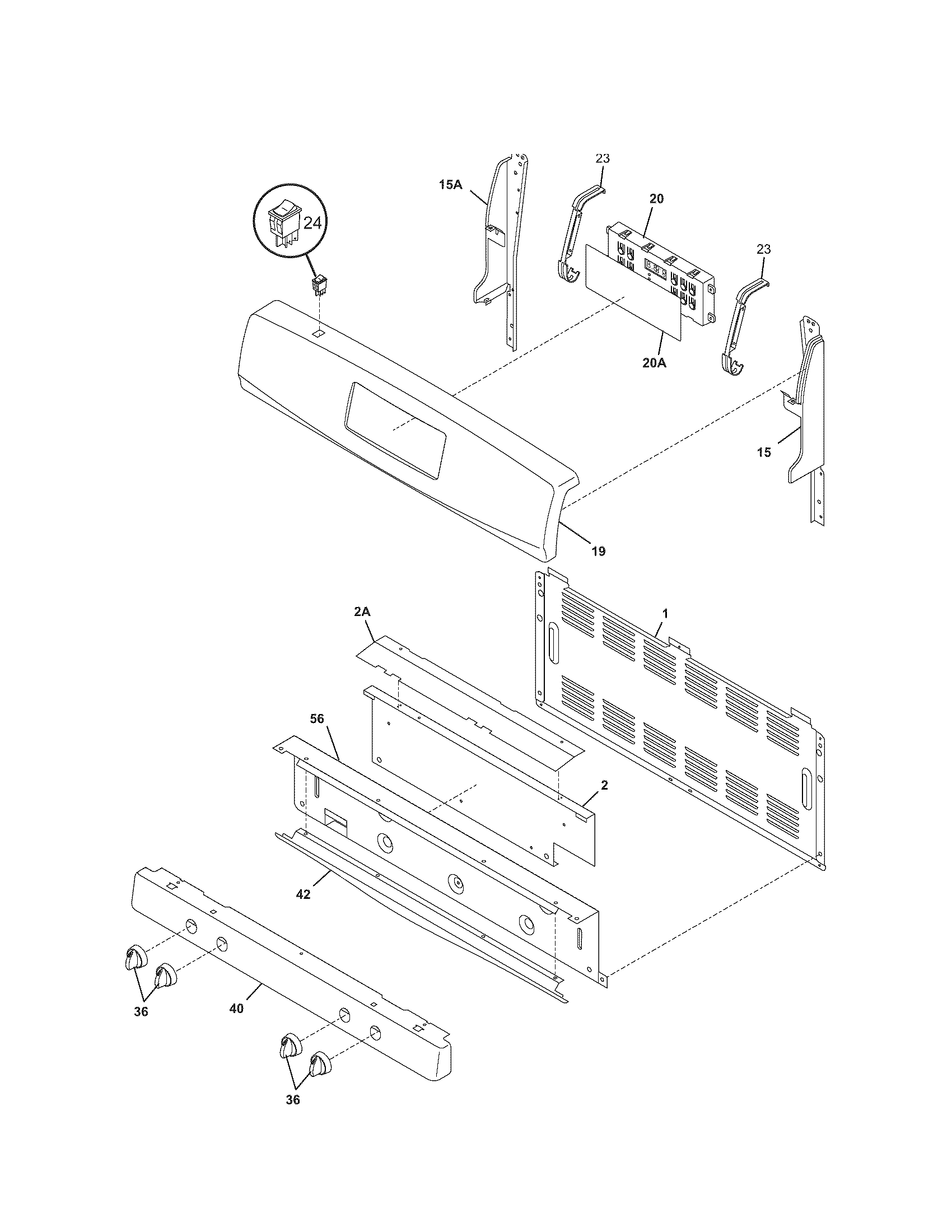 Kenmore 79078541601 backguard diagram