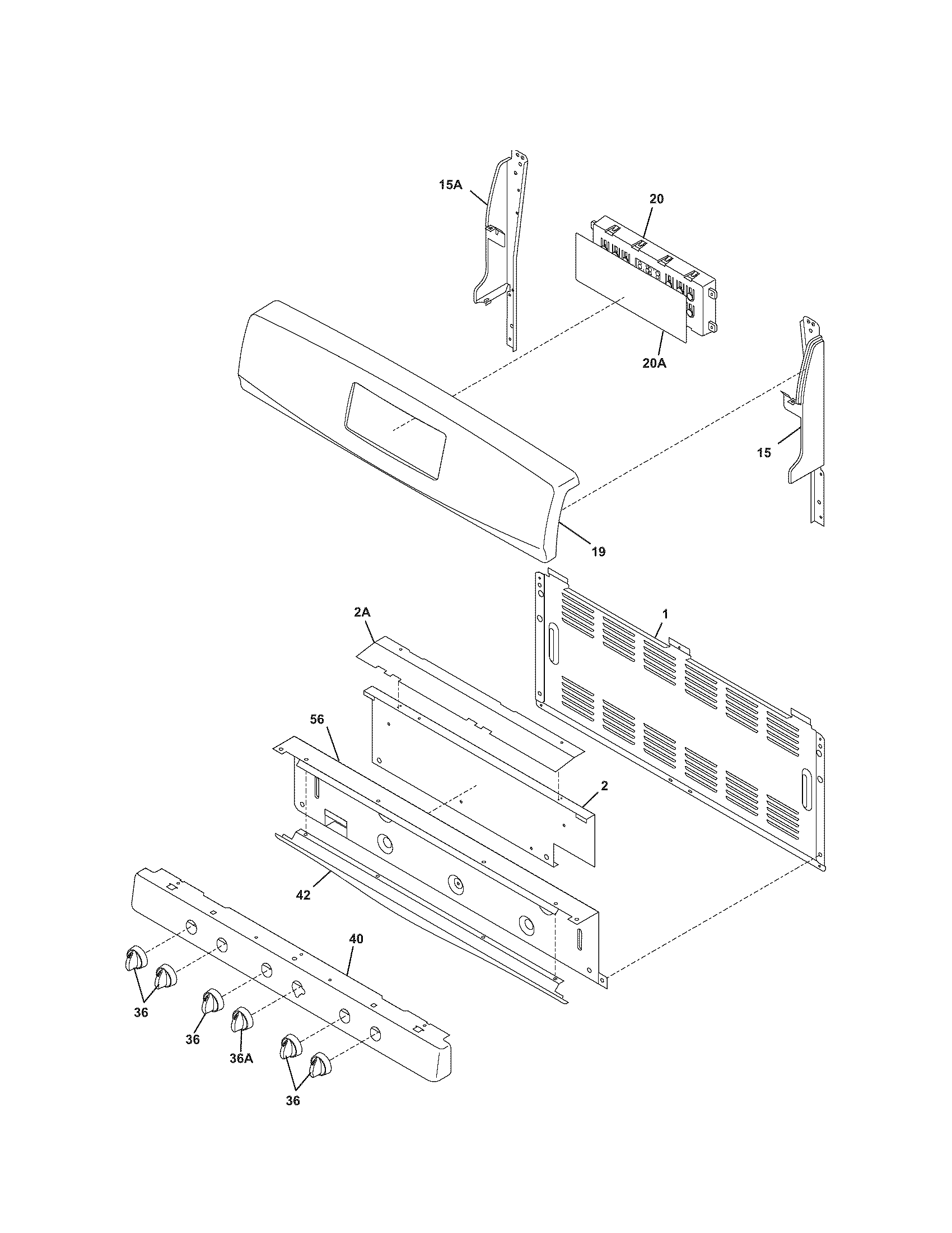 Kenmore 79078834601 backguard diagram