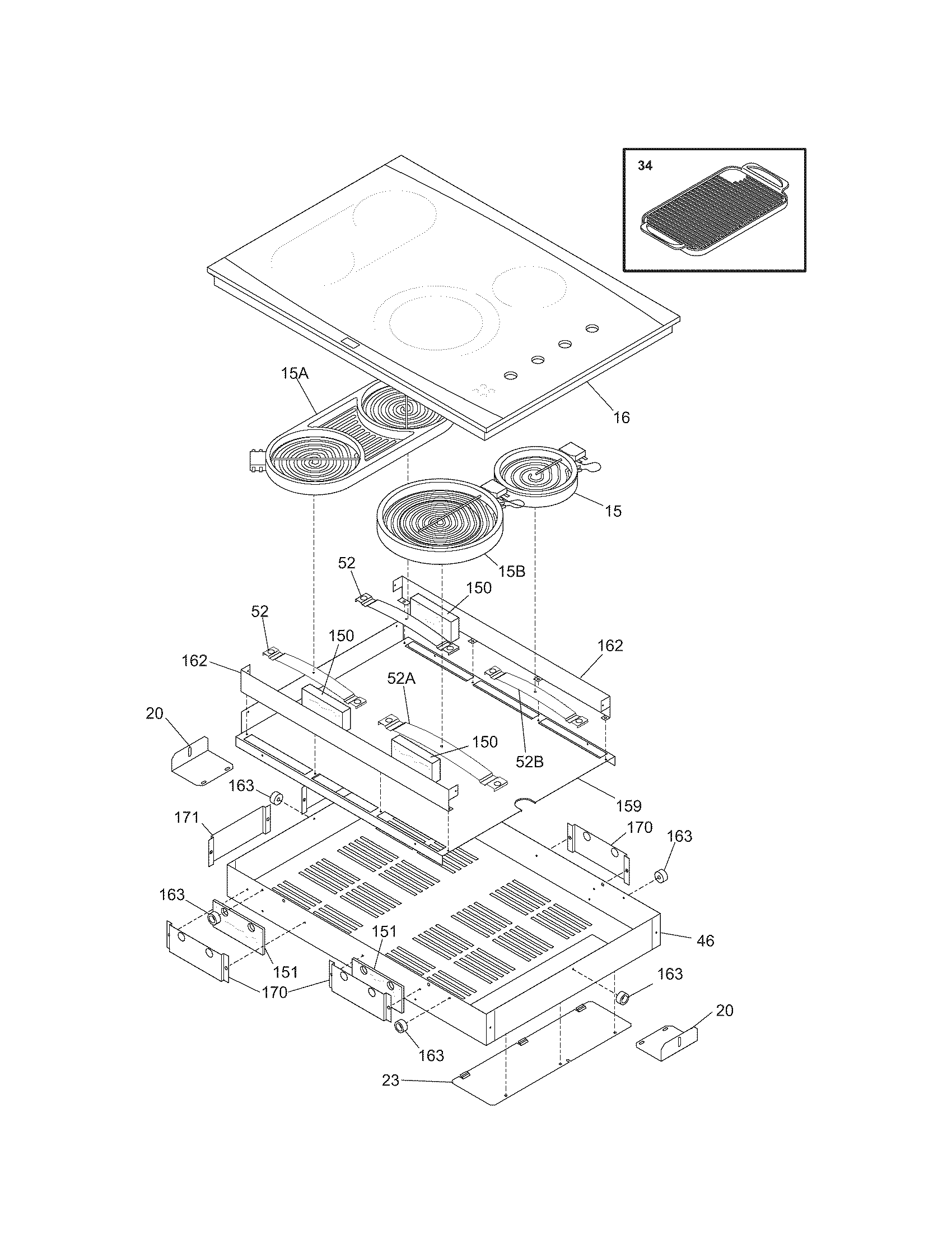Kenmore Elite 79044173601 controls diagram