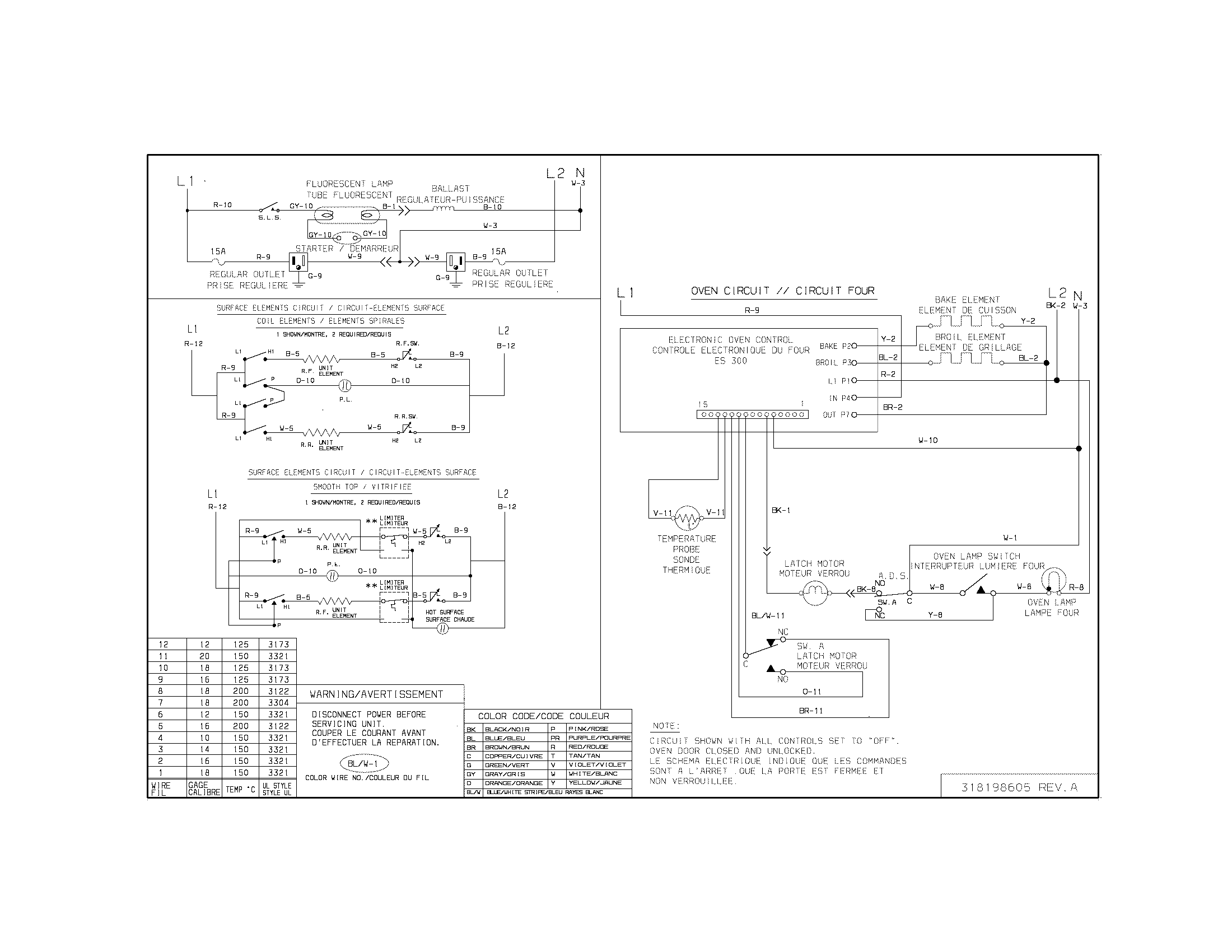 Frigidaire CFEF272DS5 wiring diagram diagram