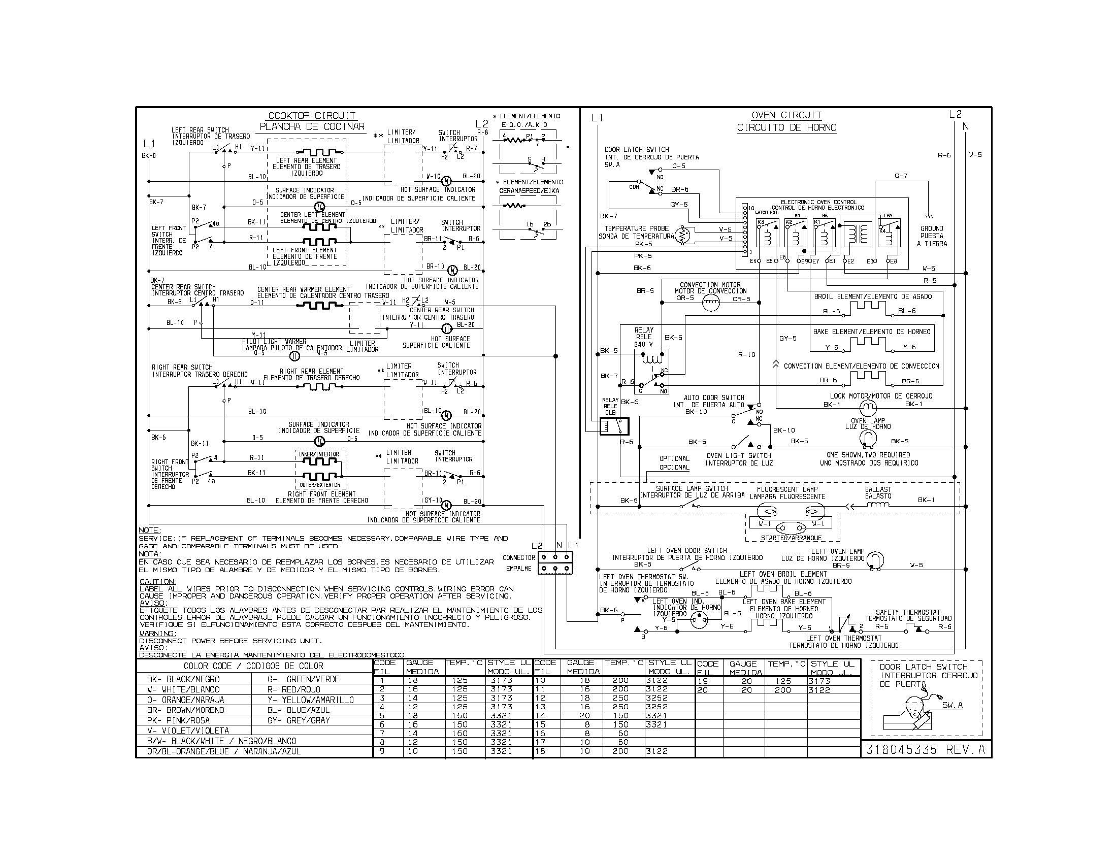 Frigidaire PLEF489CCG wiring diagram diagram