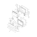 Frigidaire PLES399ECF door diagram