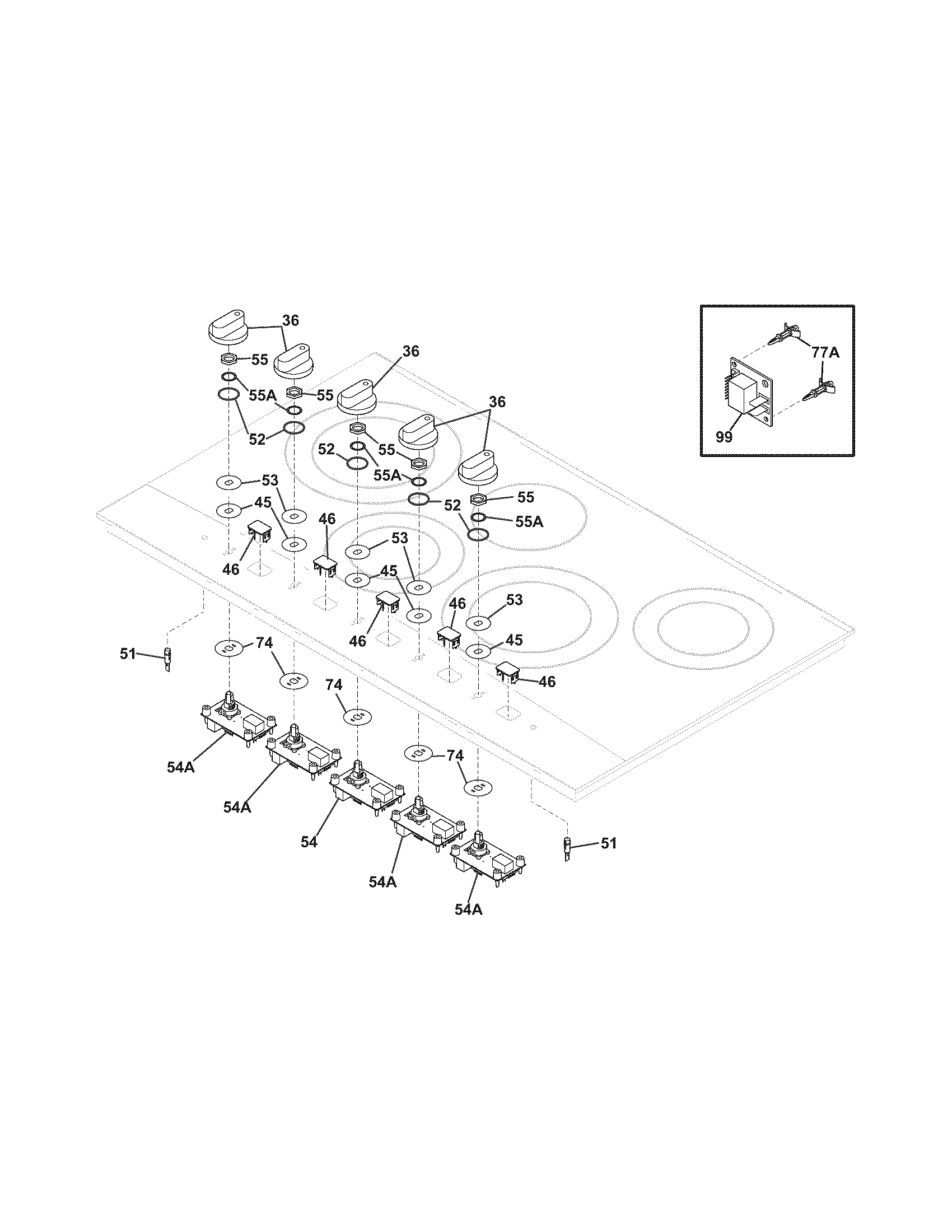 Frigidaire PLEC36S9ECC controls diagram
