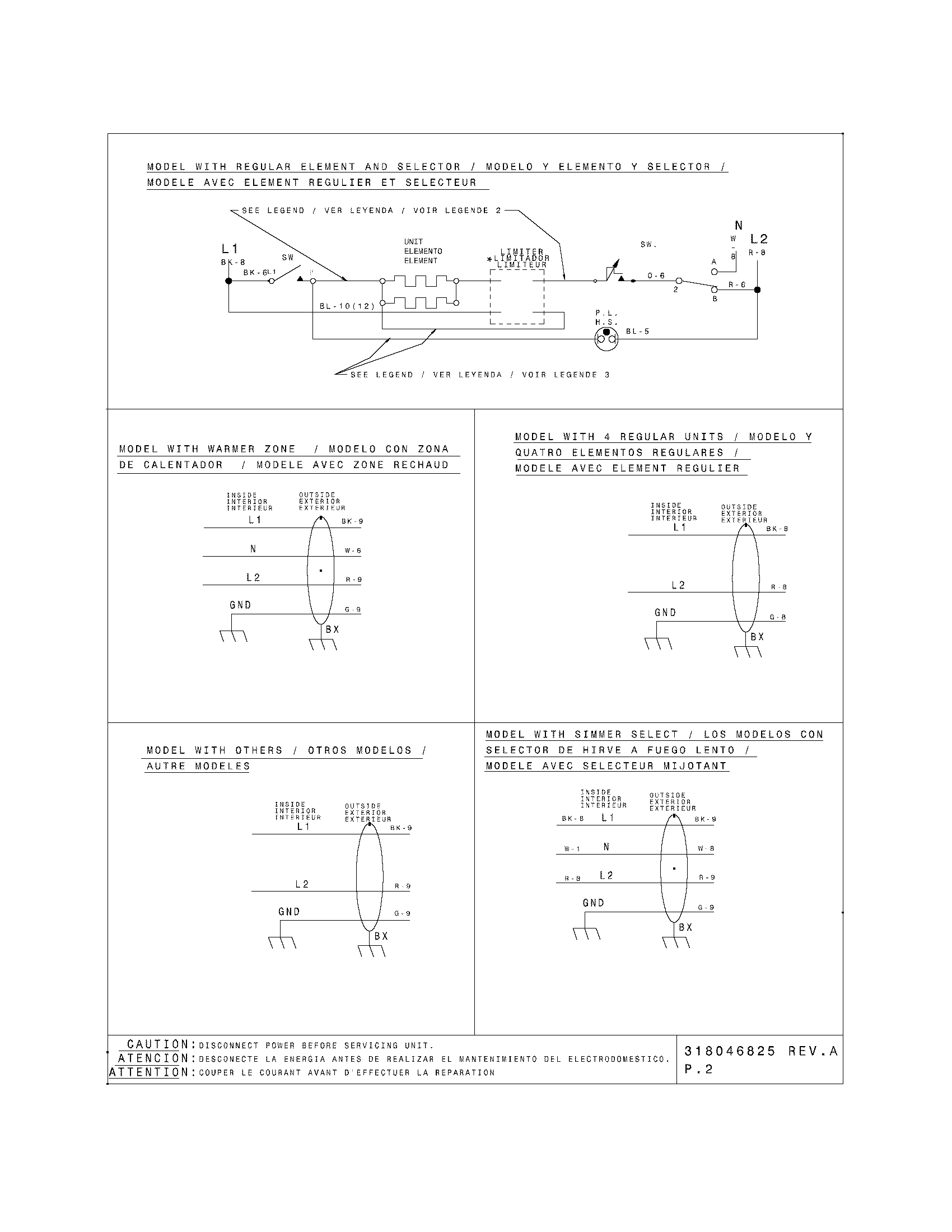 Frigidaire FEC36S7ECB wiring diagram diagram