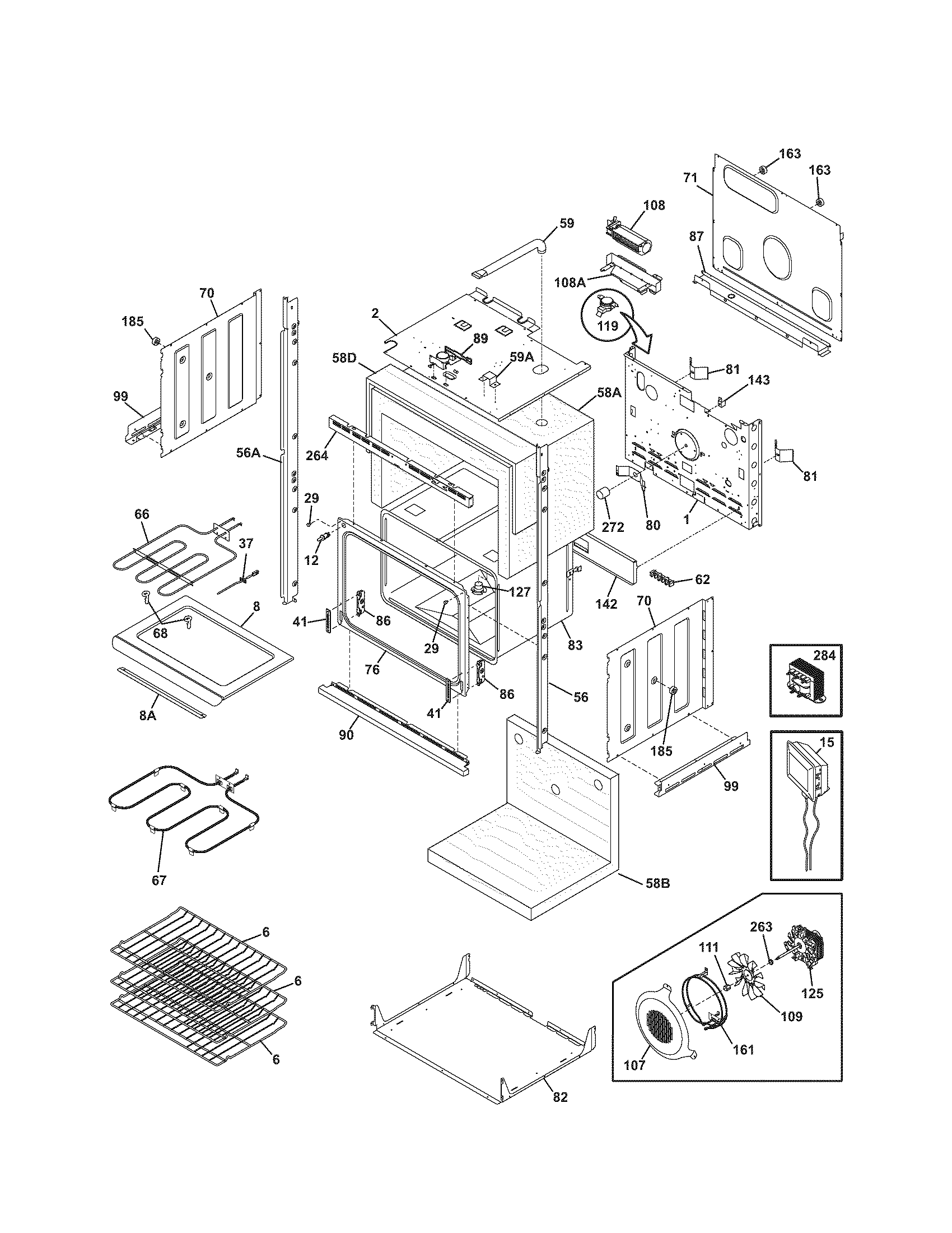 Kenmore Elite 79047902601 lower oven diagram