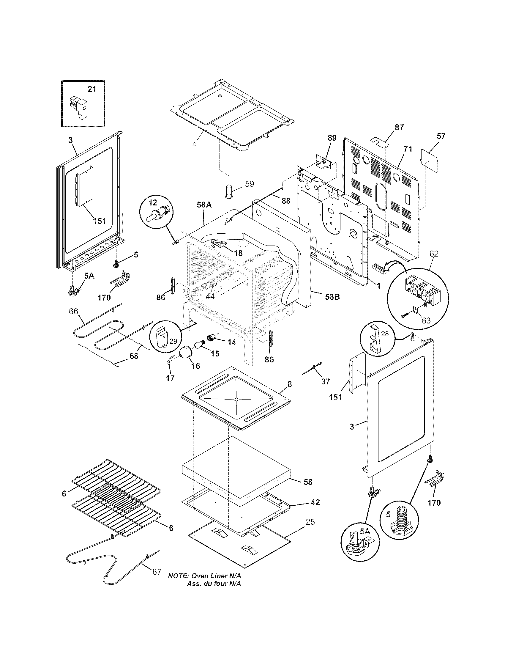 Kenmore 79094022601 body diagram