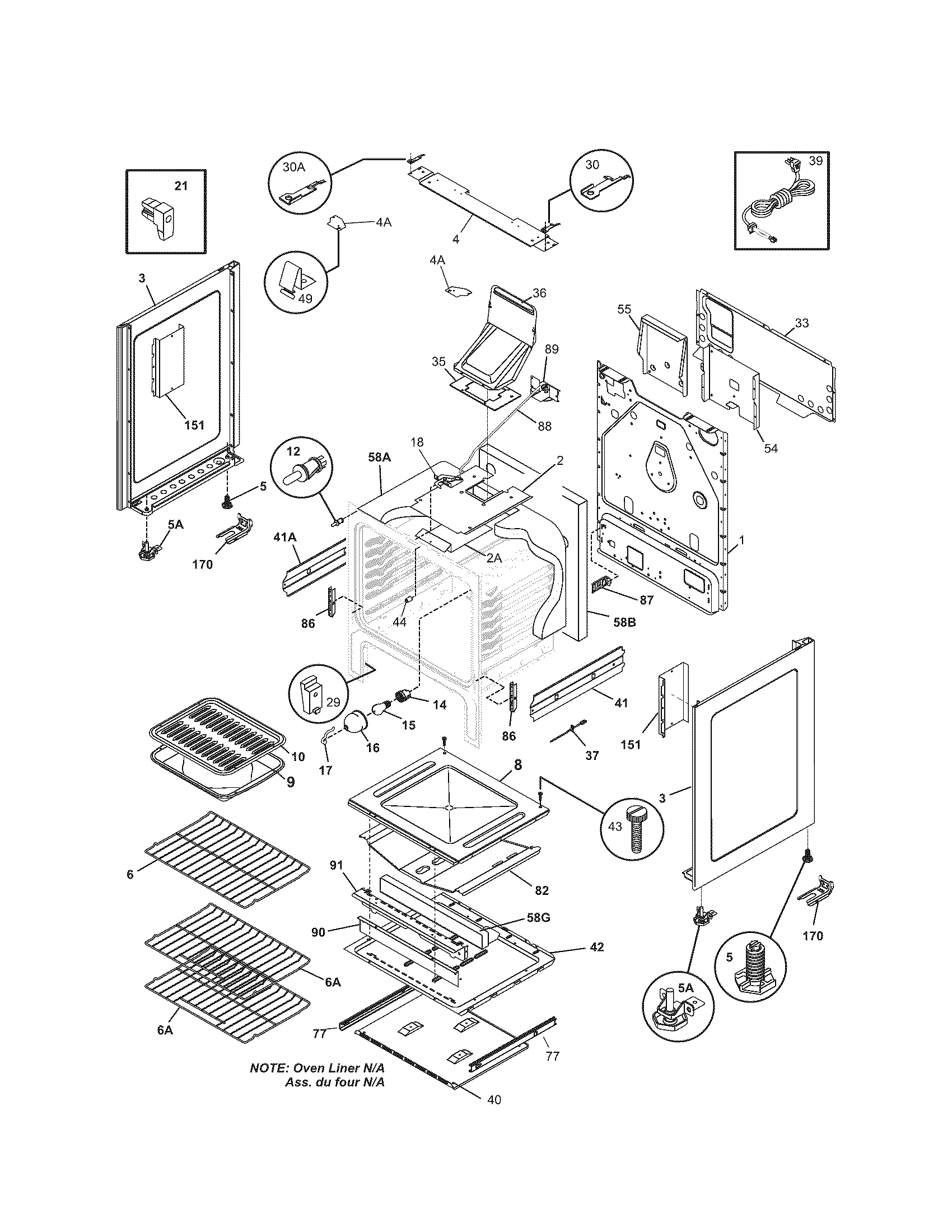 Kenmore 79078652602 body diagram