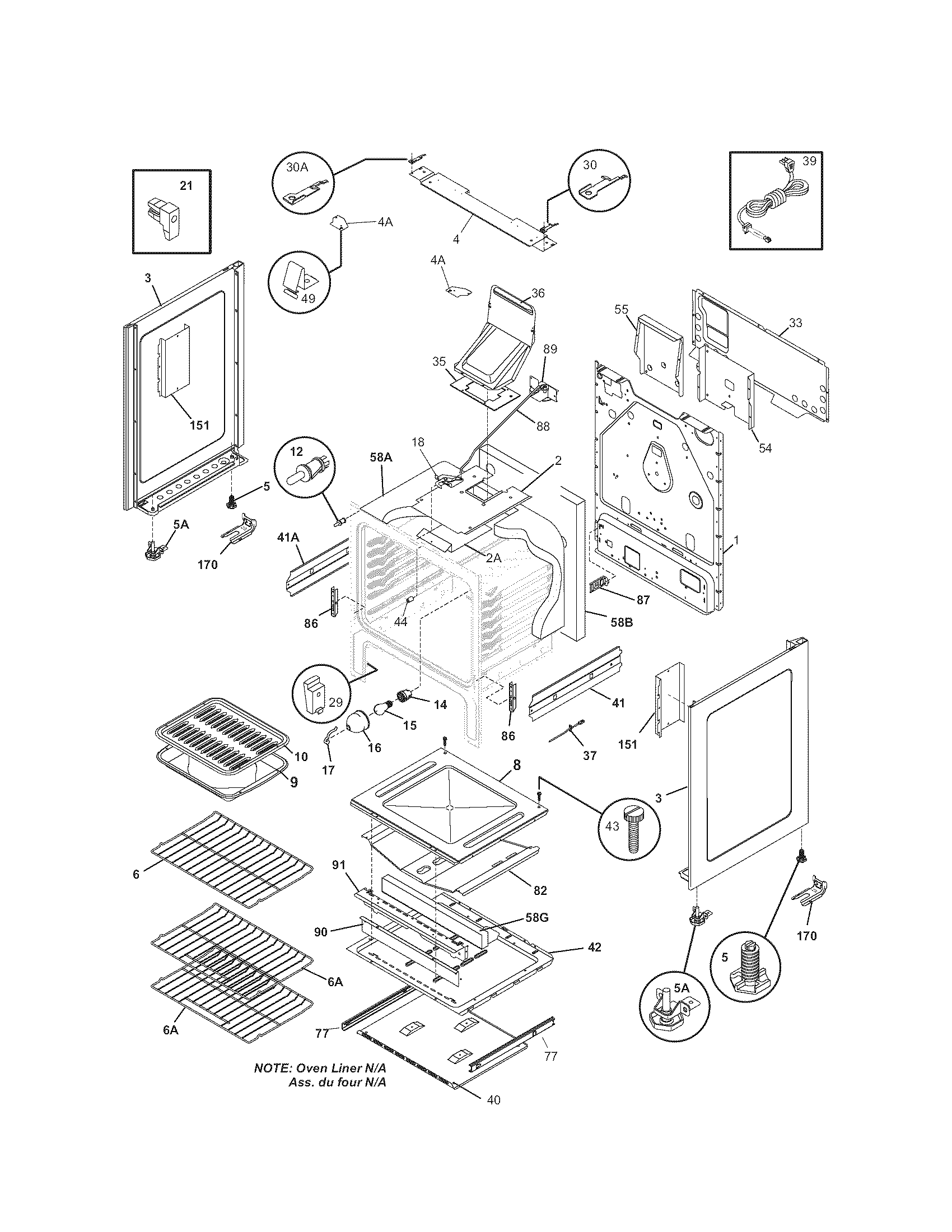 Kenmore 79078653602 body diagram