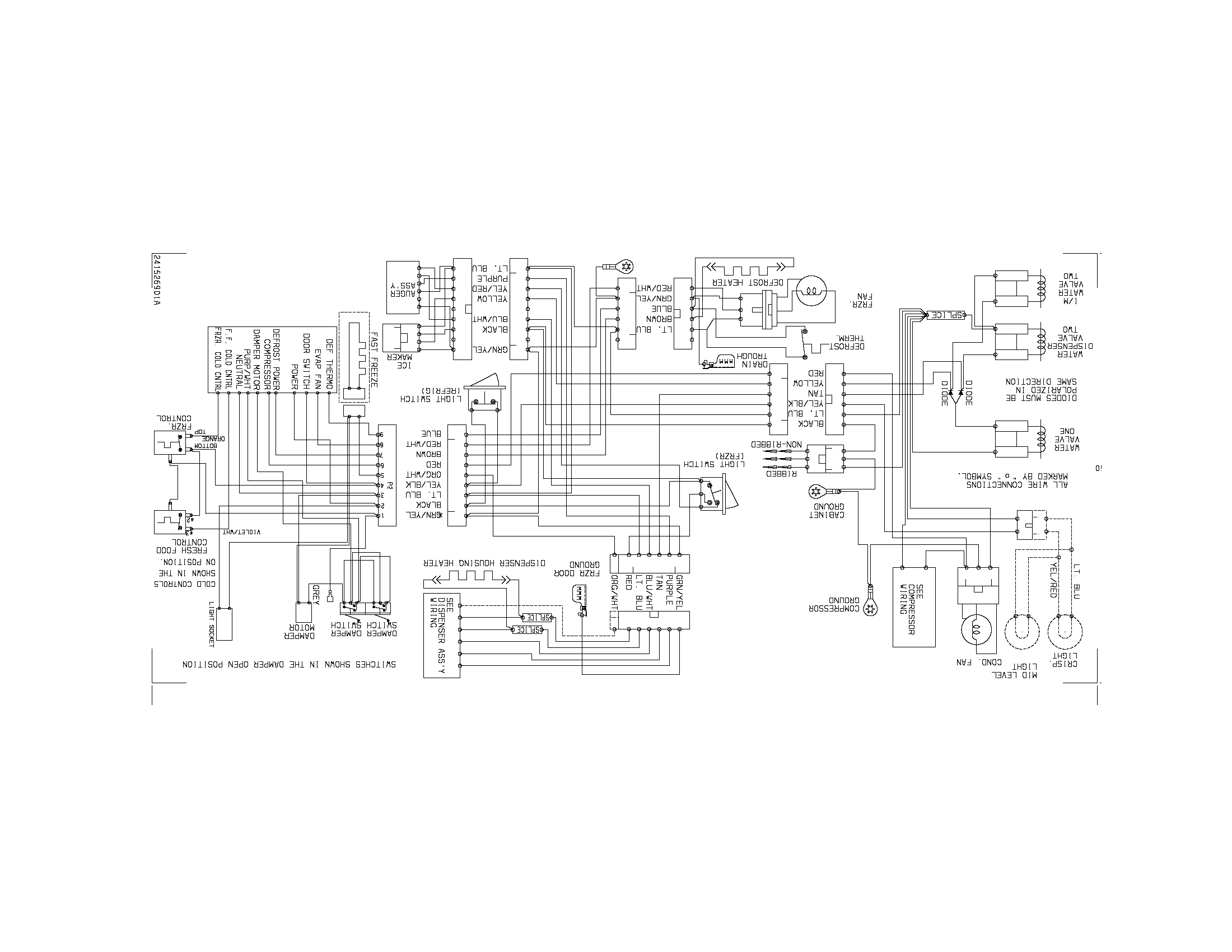 Frigidaire FRS6LE4FB2 wiring diagram diagram