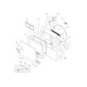 Frigidaire FER641FS0 front panel/lint filter diagram