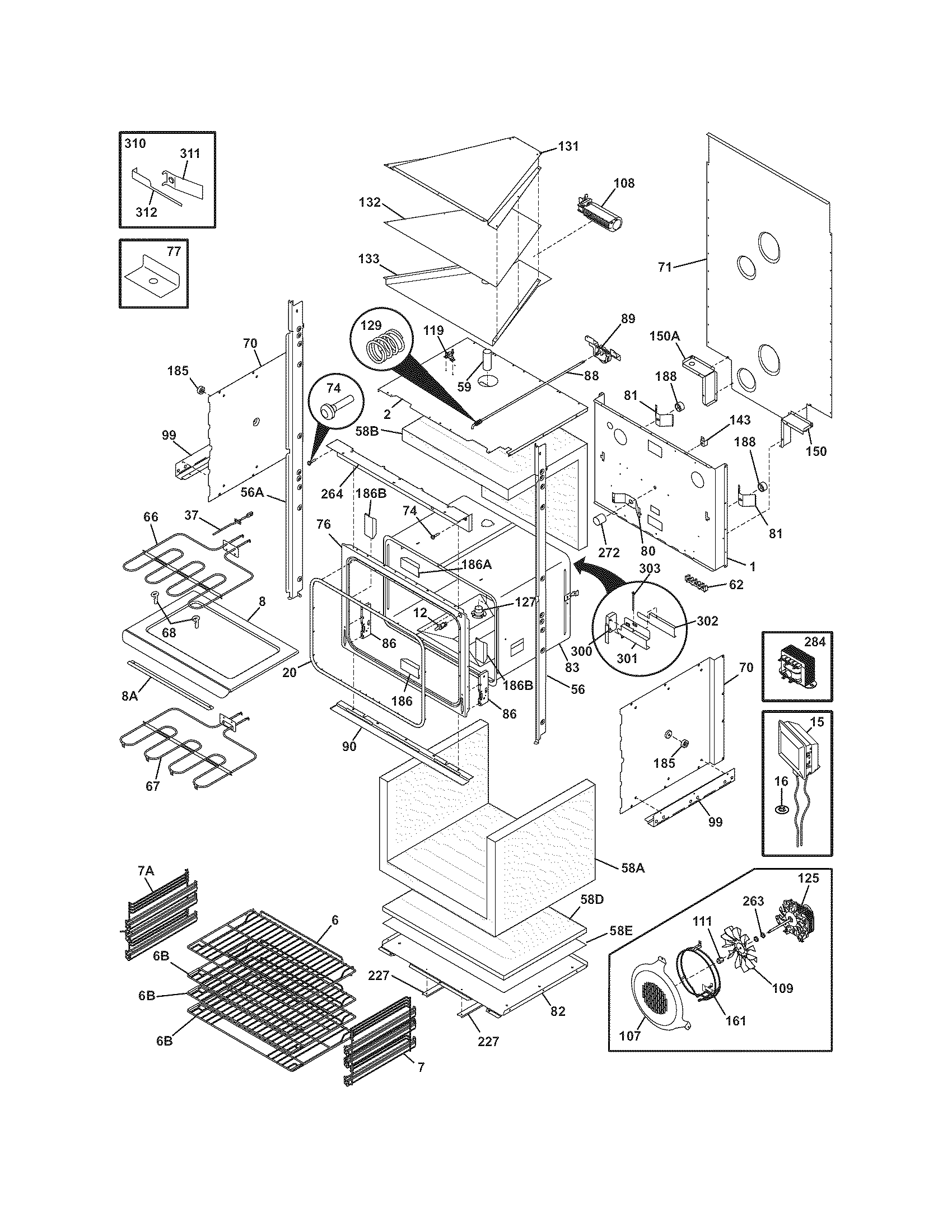 Electrolux E30EW85EPS1 lower oven diagram