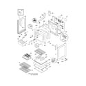 Frigidaire GLEF369DBJ body diagram