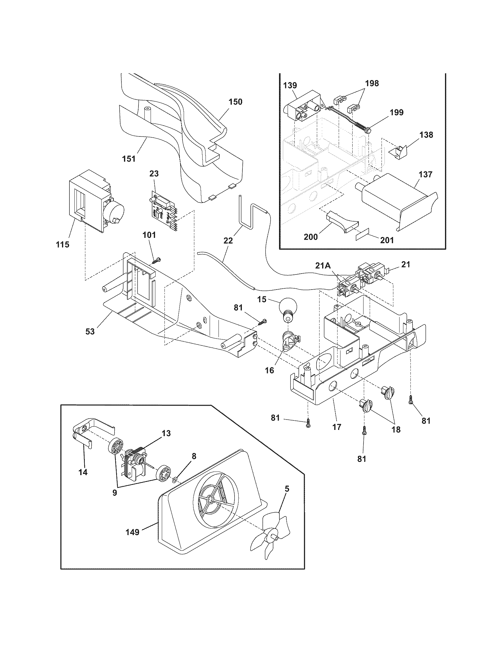 Frigidaire GLRS64ZEQA controls diagram