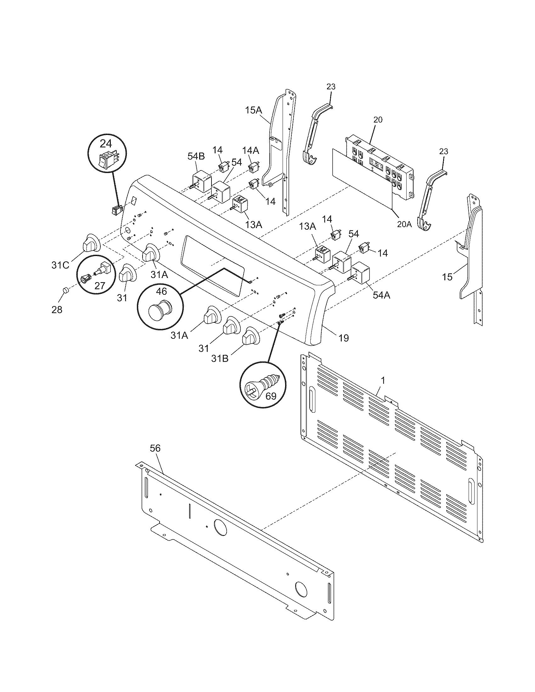 Kenmore 79092889300 backguard diagram
