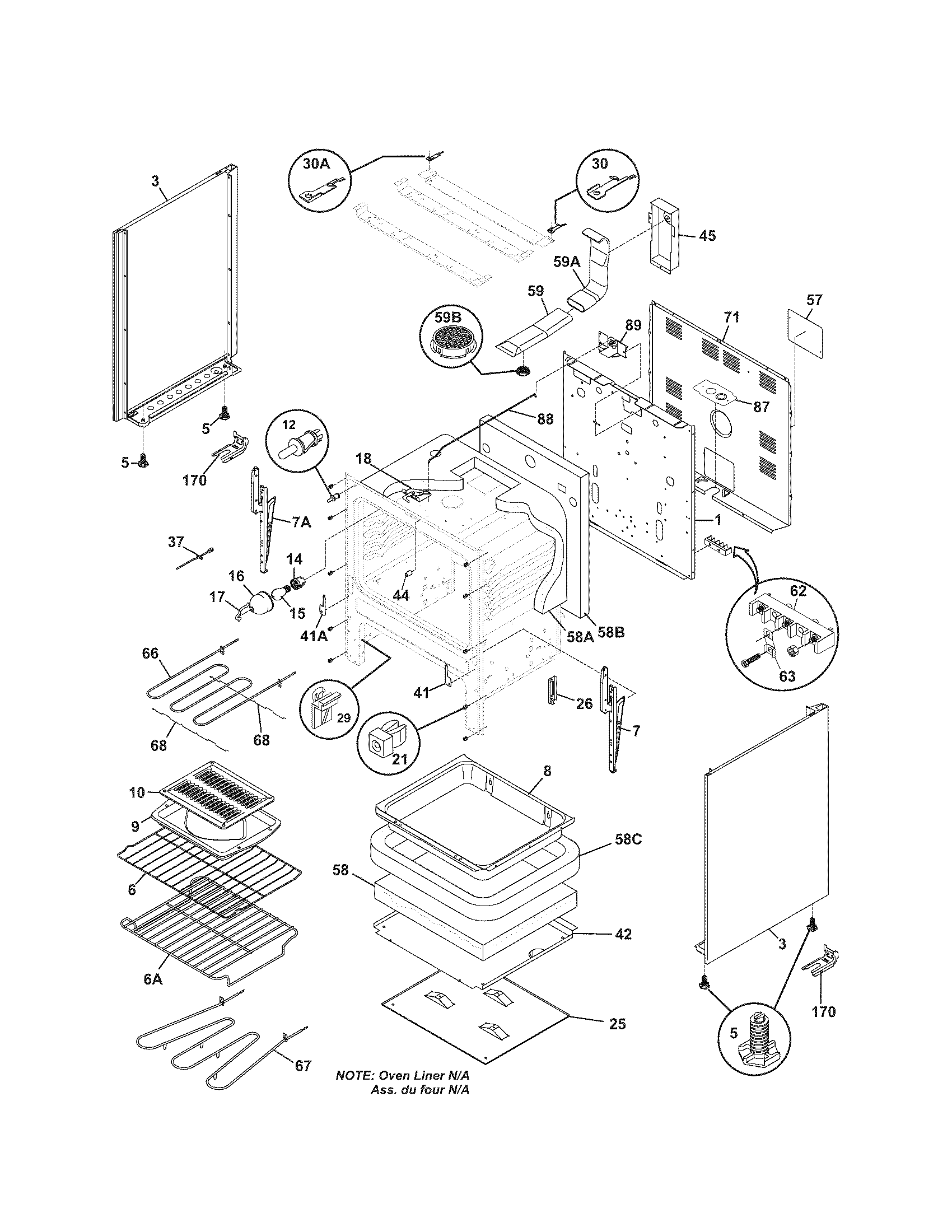 Kenmore 79092682300 body diagram