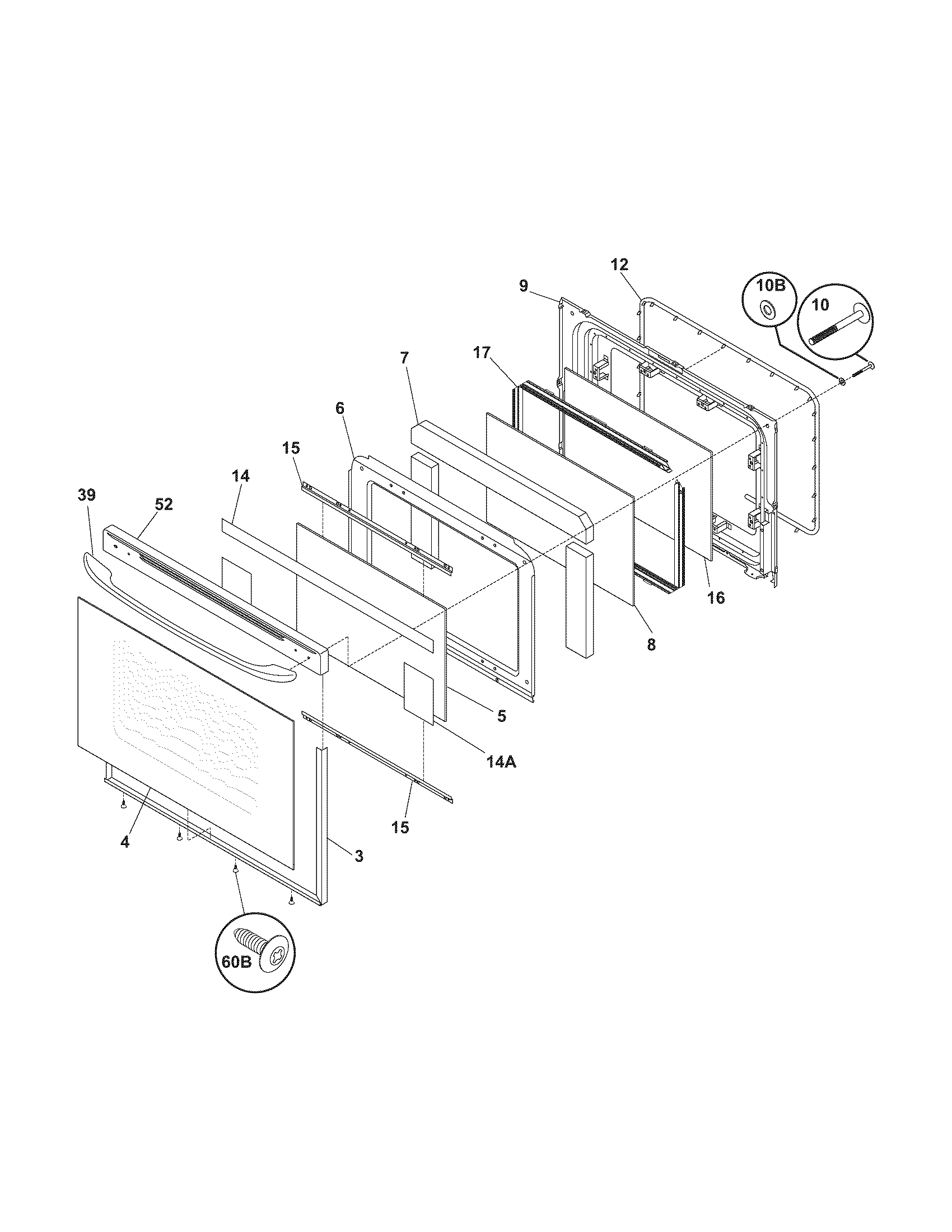 Kenmore 79095884300 door diagram