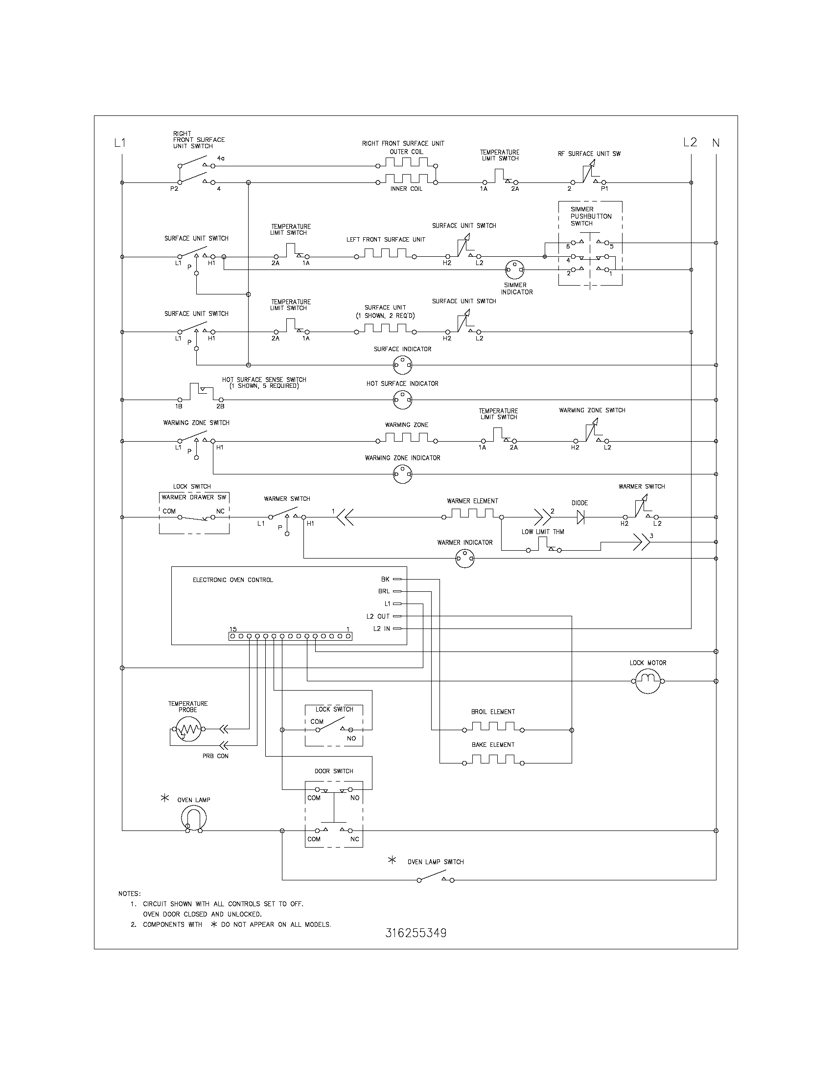 Kenmore 79095889303 wiring schematic diagram