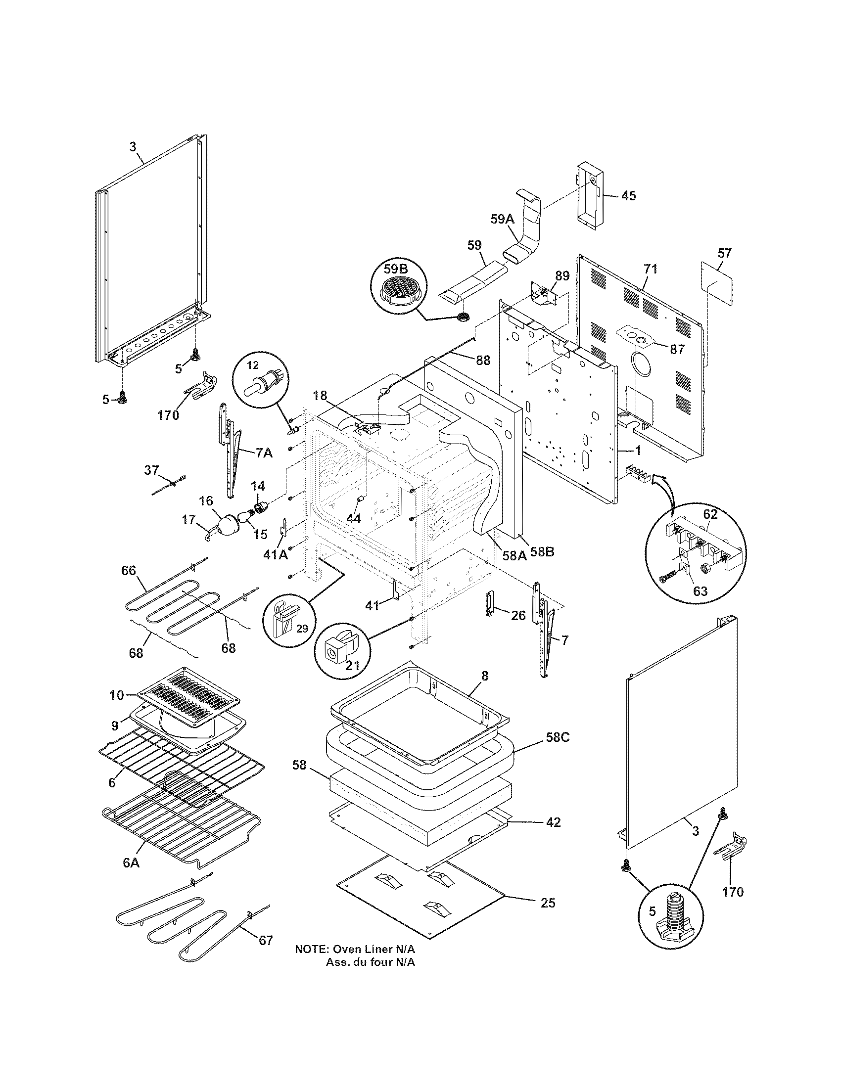 Kenmore 79092680301 body diagram