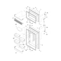 Frigidaire GLHT186HW1 door diagram