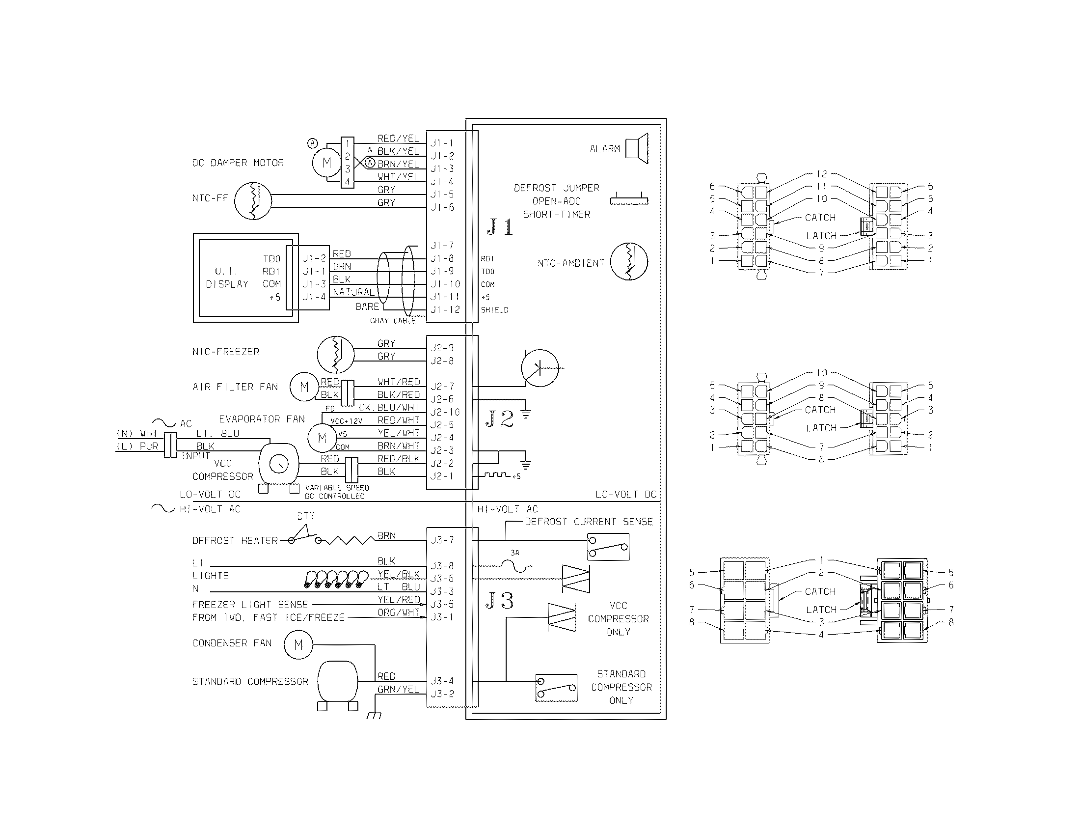 Frigidaire FSC23R5DWB wiring schematic diagram