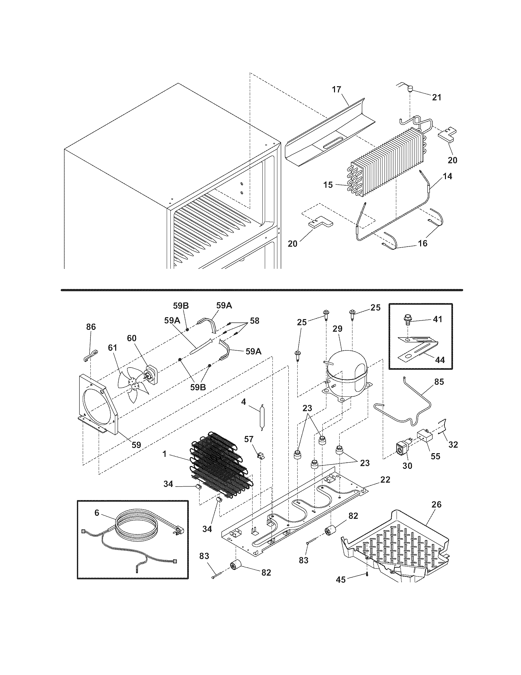 Frigidaire FRT21LR7AQH system diagram