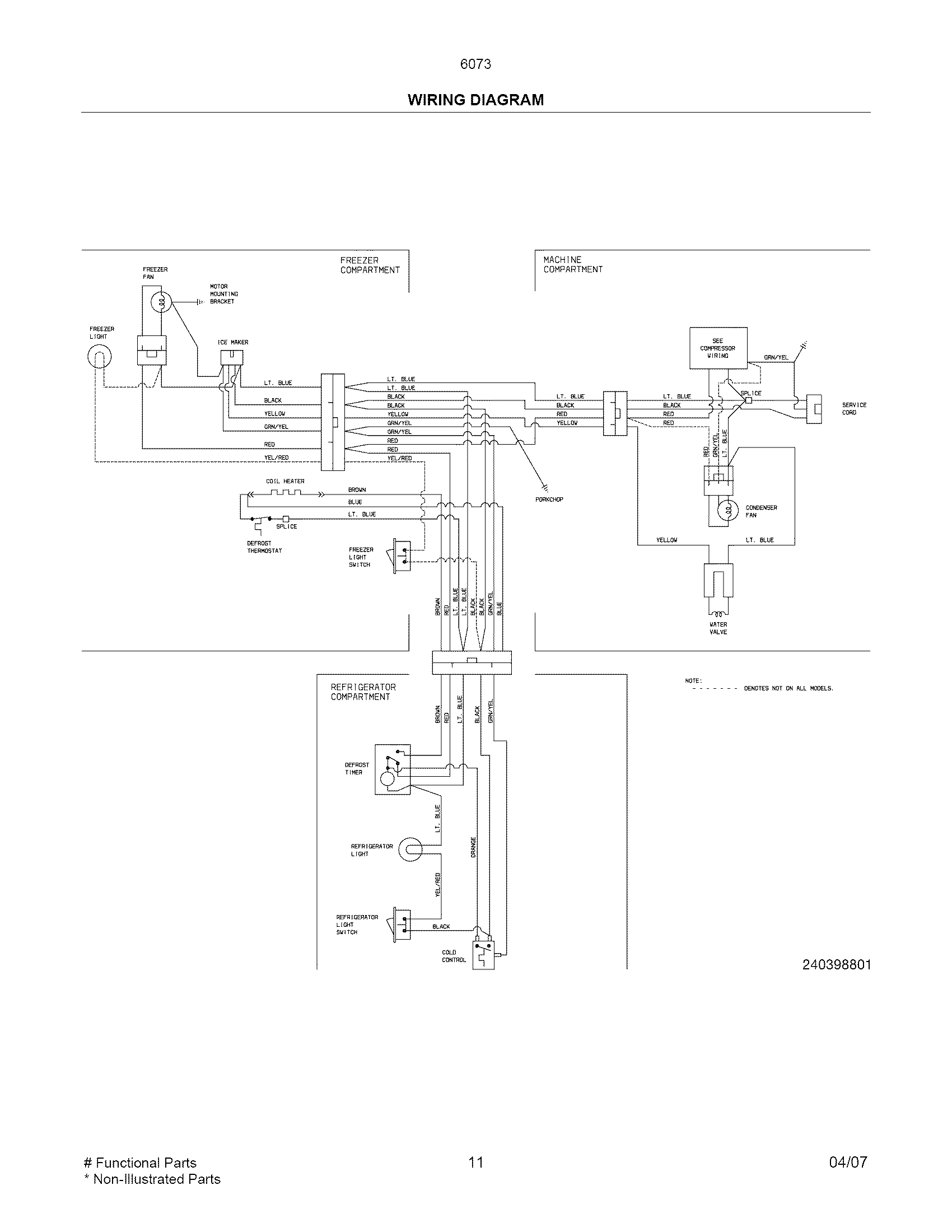 Kenmore 25360737407 wiring diagram diagram