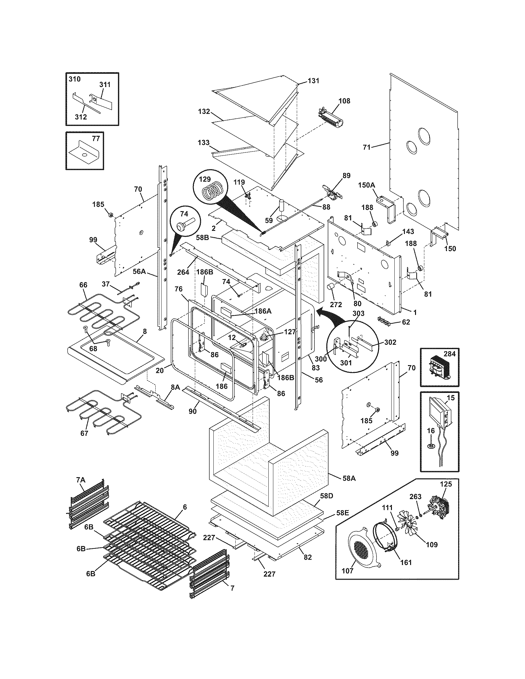 Electrolux E30EW85EPS3 lower oven diagram
